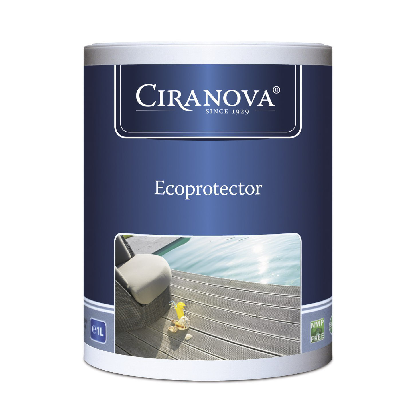 фото Защитный состав на водной основе ciranova ecoprotector тик 2,5 л