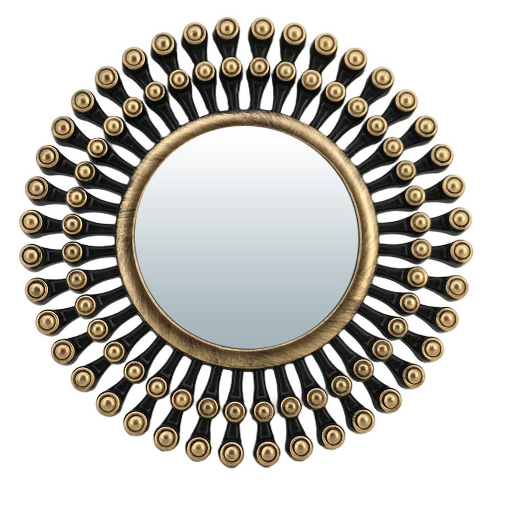 Зеркало декоративное Дижон, бронза, 25 см, D зеркала 13 см