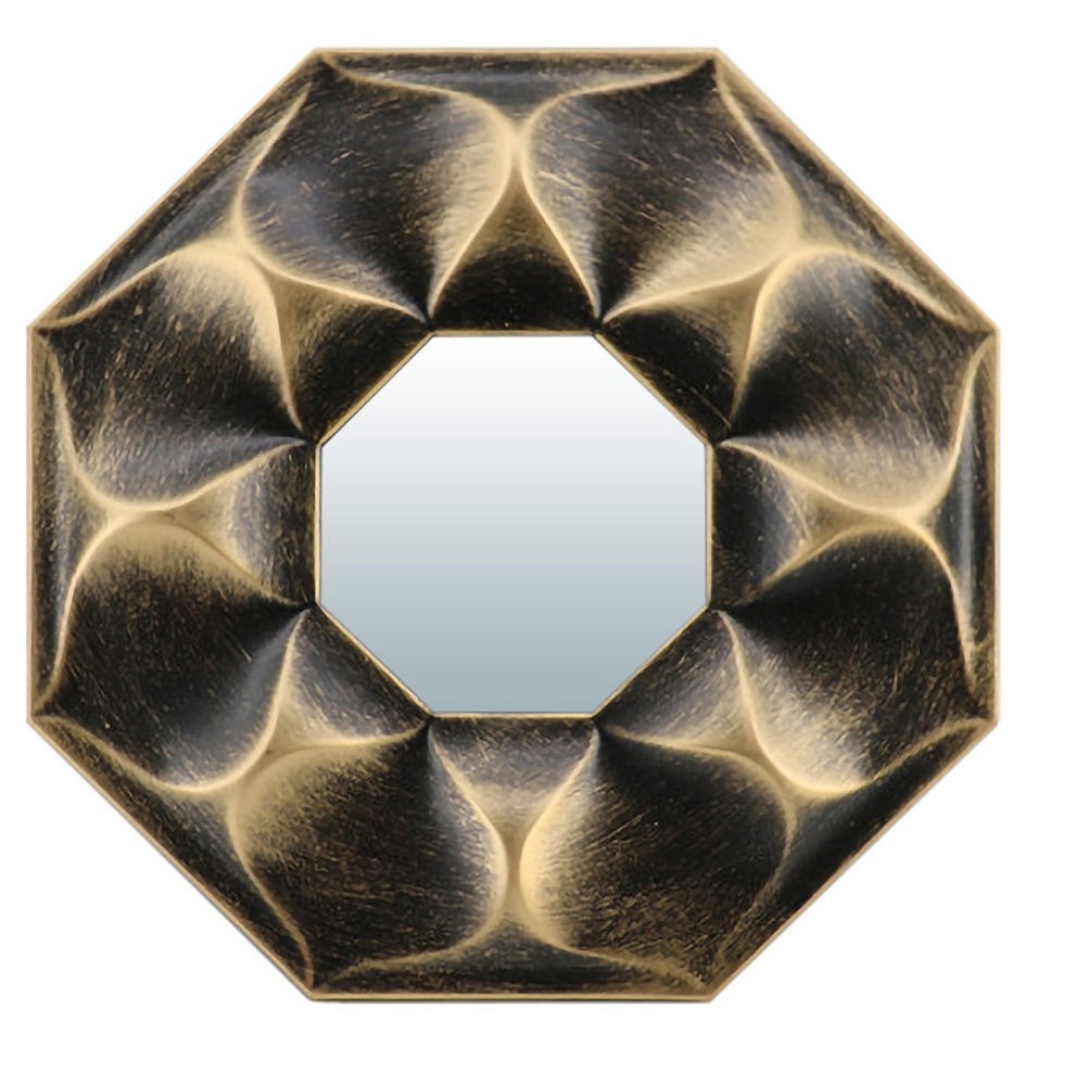 Зеркало декоративное Руан, бронза, 25 см, D зеркала 10см