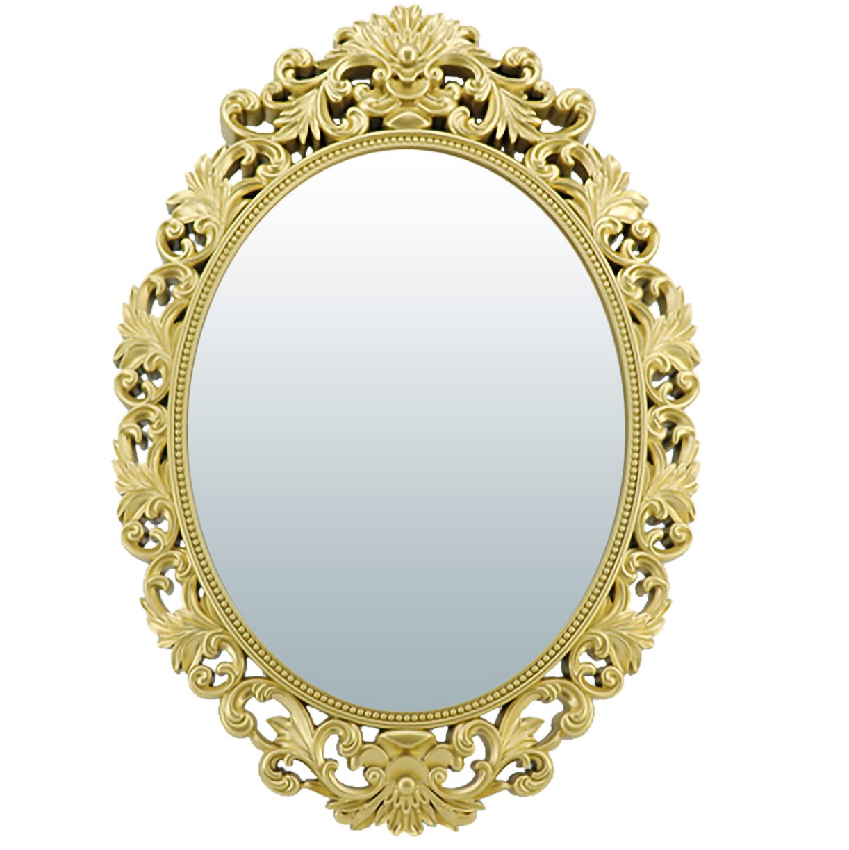 Зеркало декоративное Версаль, золото, 86*59 см, D зеркала 44 см