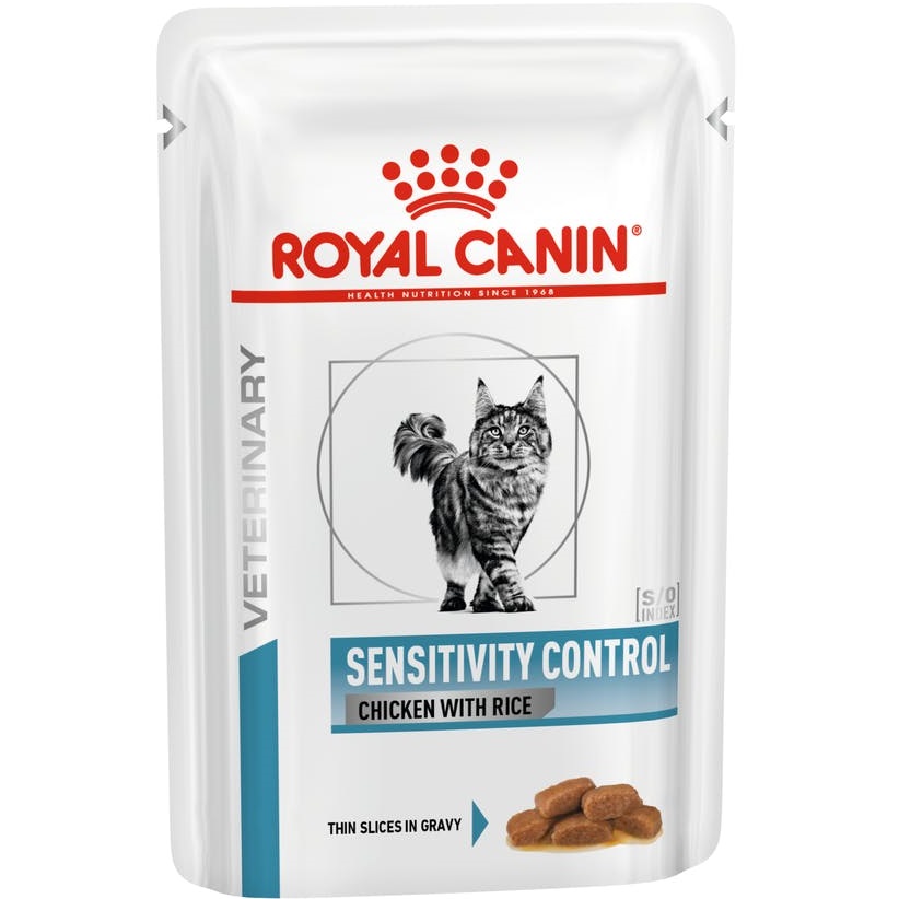 фото Корм для кошек rc vet diet sensitivity control при пищевой аллергии цыплёнок, рис 85 г royal canin