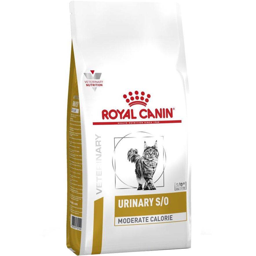 фото Корм для кошек rc urinary s/o moderate calorie при мочекаменной болезни и лишнем весе 400 г royal canin