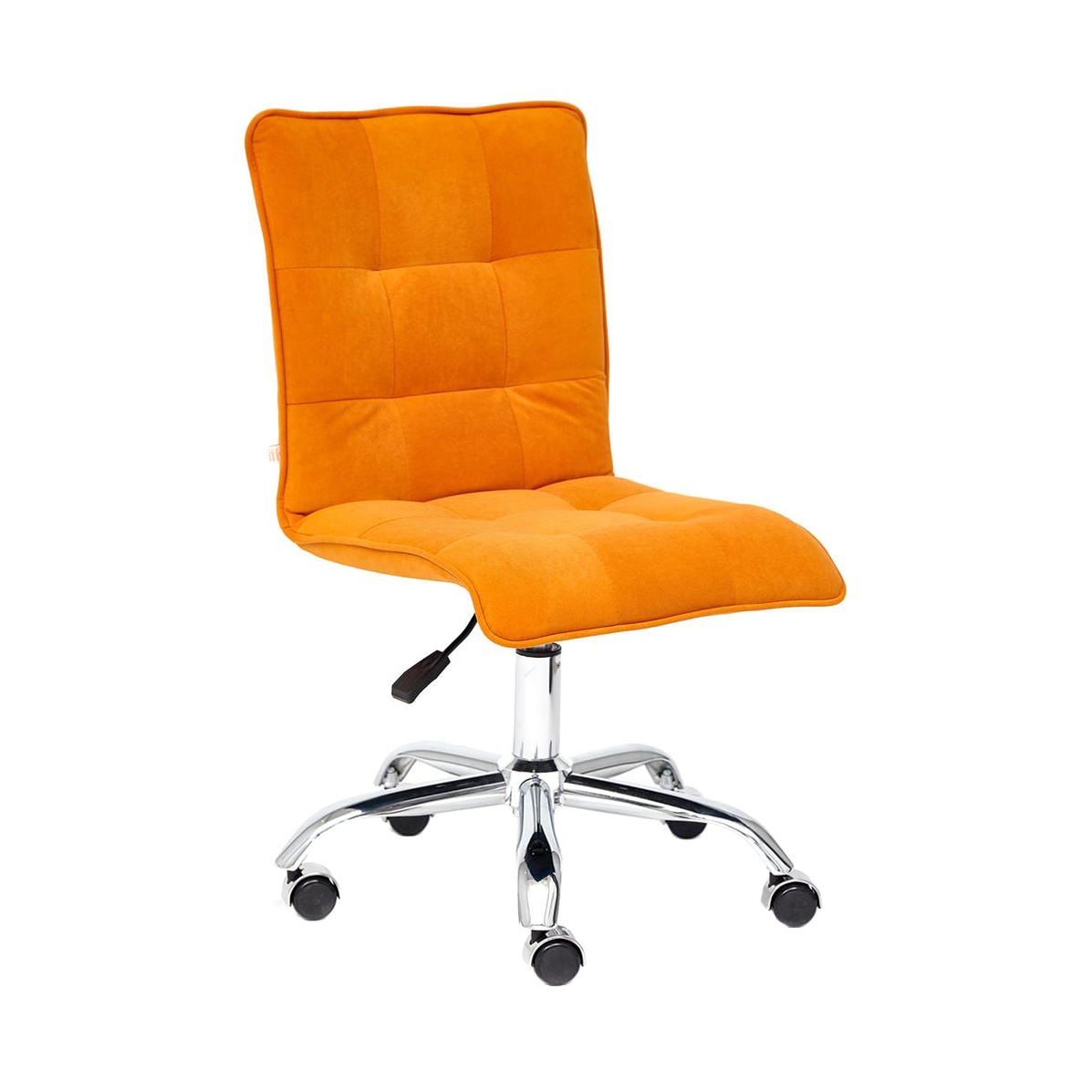 кресло тс 52х40х97 см флок оранжевый Кресло офисное TC до 100 кг 96х45х40 см оранжевый
