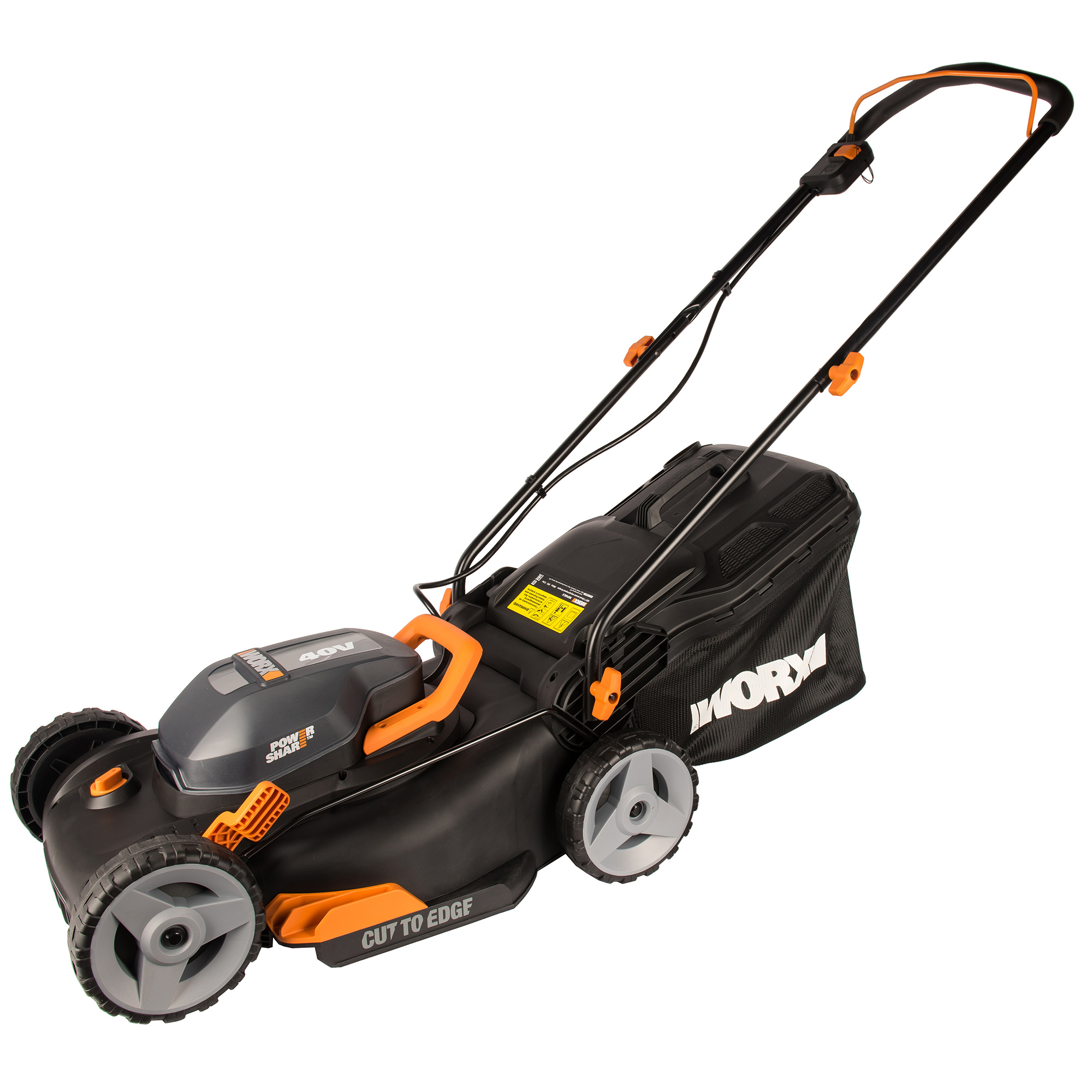 фото Газонокосилка worx wg743e 40v