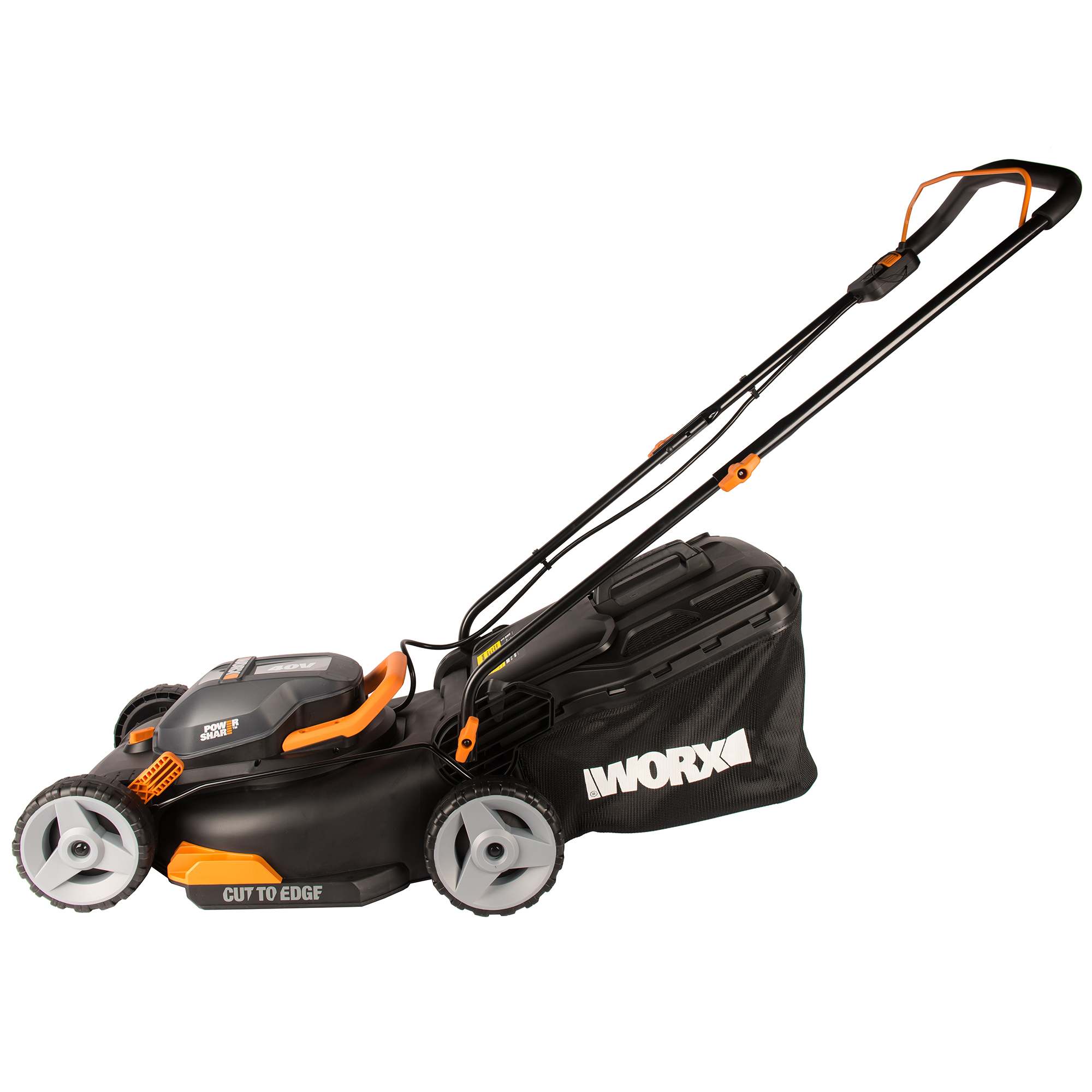 фото Газонокосилка worx wg743e 40v