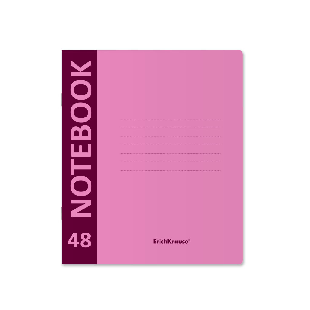 Тетрадь общая на скобе Erich Krause Neon розовый А5+ 48 листов клетка альбом для рисования а4 40 листов гребень человек паук