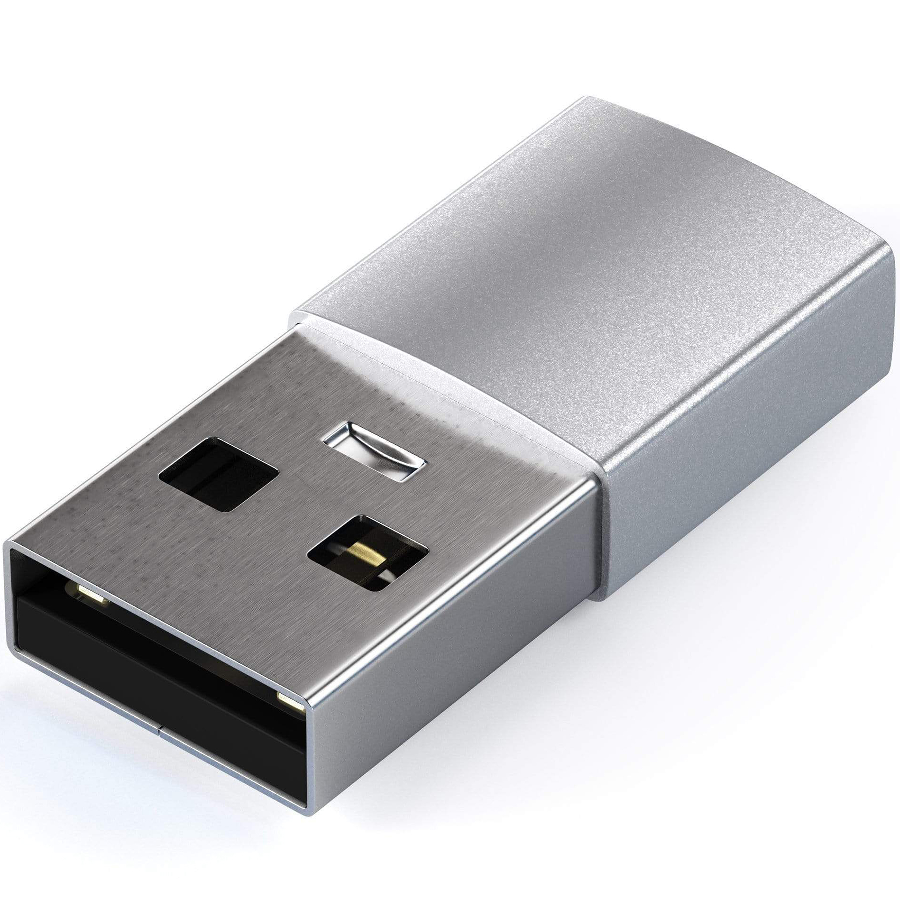 Переходник Satechi USB Type-A to Type-C серебристый - фото 2
