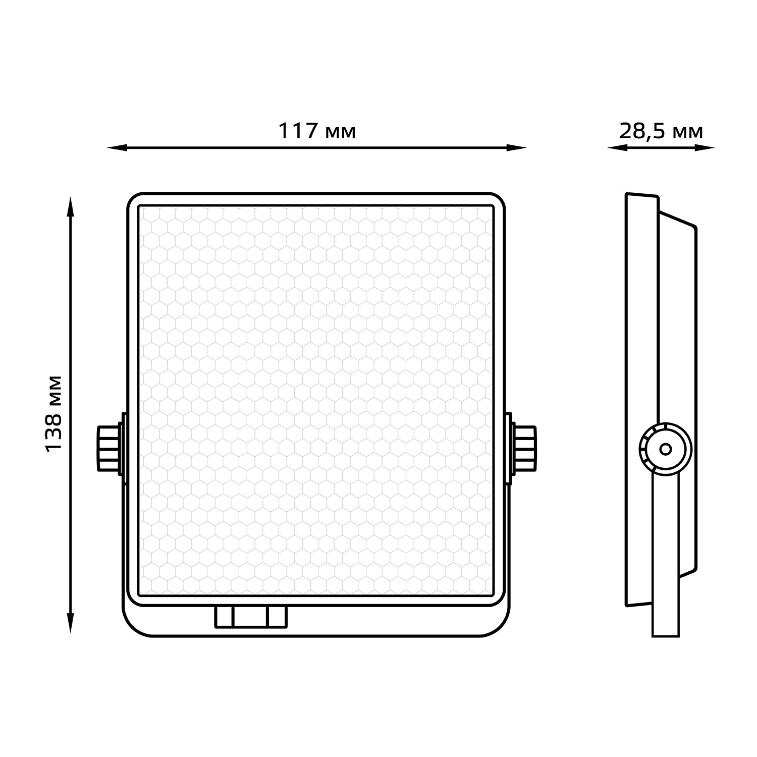 фото Прожектор светодиодный gauss evo 10w ip65 6500k ik04 черный