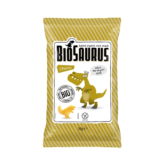 Снэки кукурузные Biosaurus с сыром 50 г