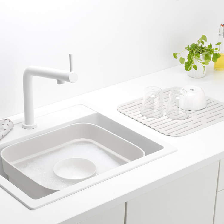 фото Подставка для мытья посуды brabantia sink side светло-серая