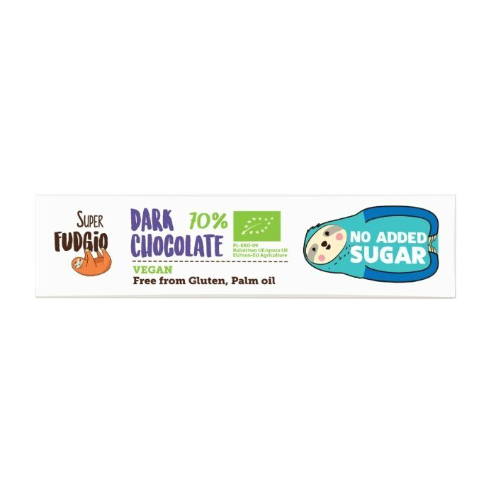 Шоколад темный Super Fudgio без сахара 40 г шоколад torras темный 43% без сахара с экстрактом овсяных хлопьев пастой из фундука и кусочками апельсина 100 г