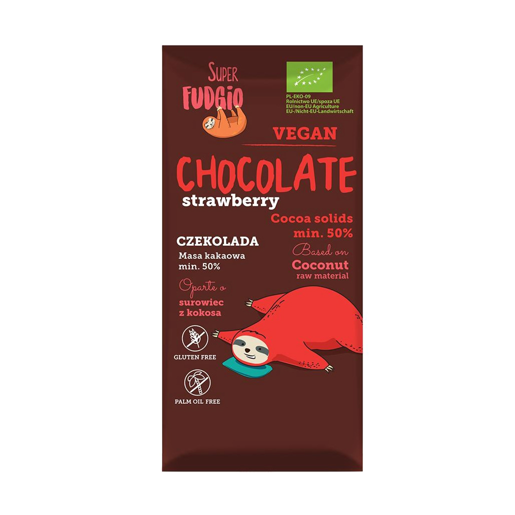Шоколад Super Fudgiо с клубникой 80 г печенье семейка озби с семенами подсолнечника затяжное 600 гр