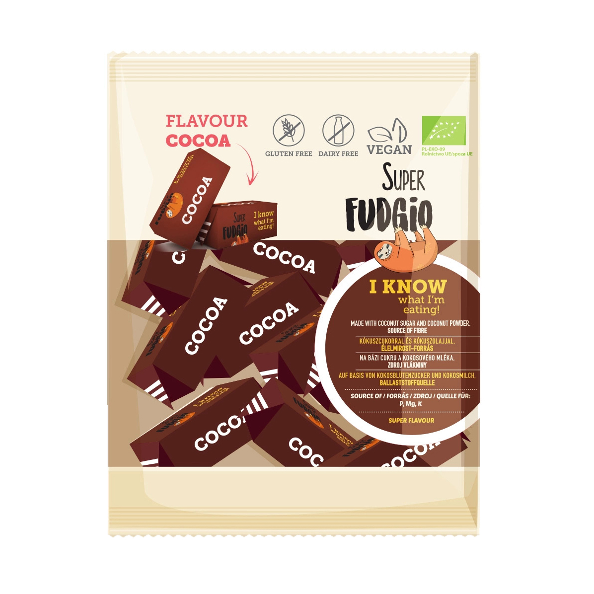 Конфеты Super Fudgio Какао 150 г конфеты super fudgio кокосовые 150 г