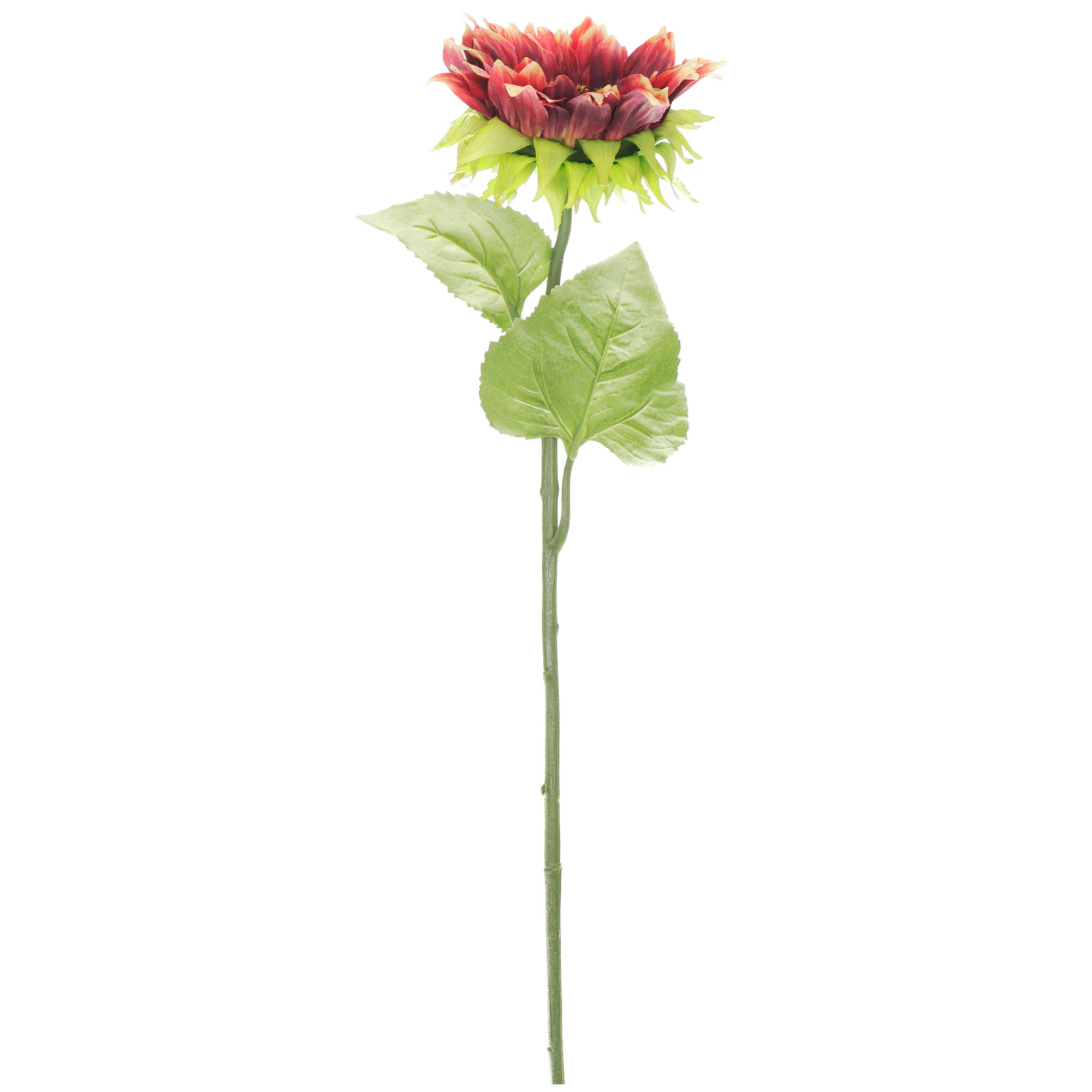 Цветок искусственный Most flowers Подсолнух красно-оранжевый горшок подсолнух миниатюрный