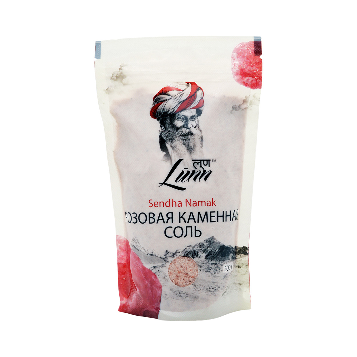  Соль розовая каменная Lunn 500 г