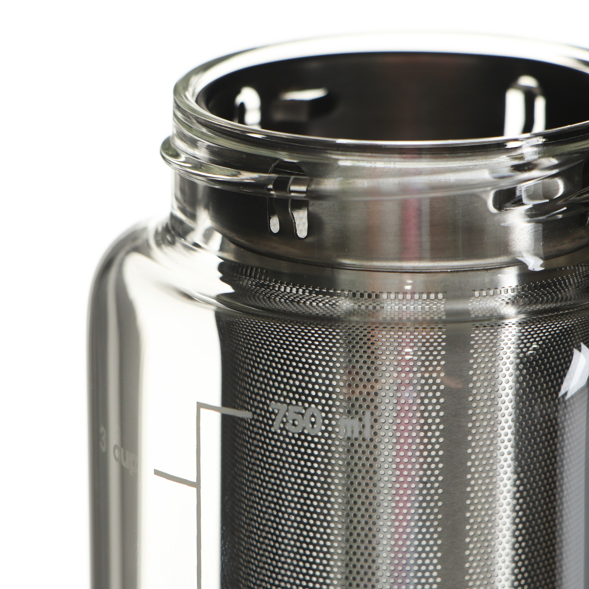 Бутылка с фильтром и чехлом стекло Everblooming 750 мл, цвет серый - фото 9
