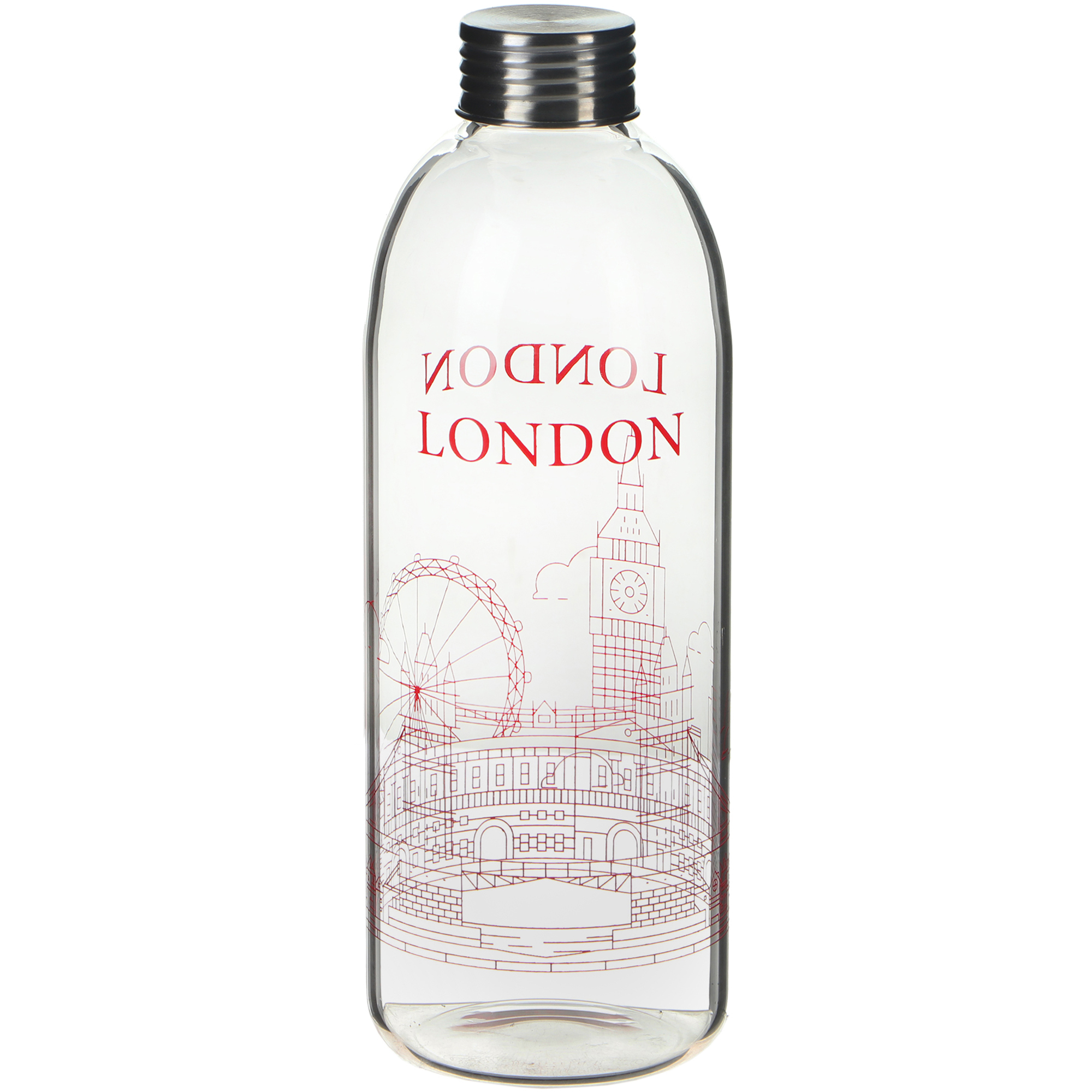 Бутылка стеклянная Everblooming London 1,2 л бутылка стеклянная everblooming london 1 2 л