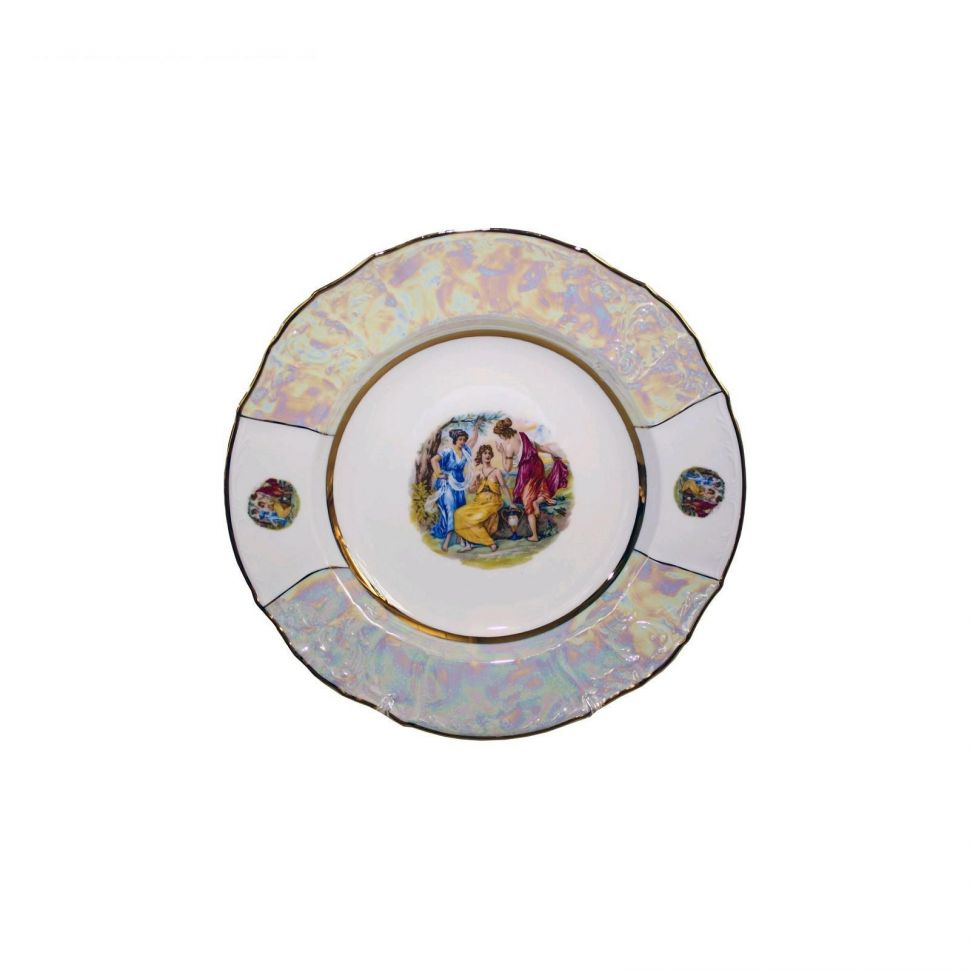 Тарелка глубокая Bernadotte Мадонна 23 см блюдо глубокое thun 1794 bernadotte мадонна перламутровый 32 см