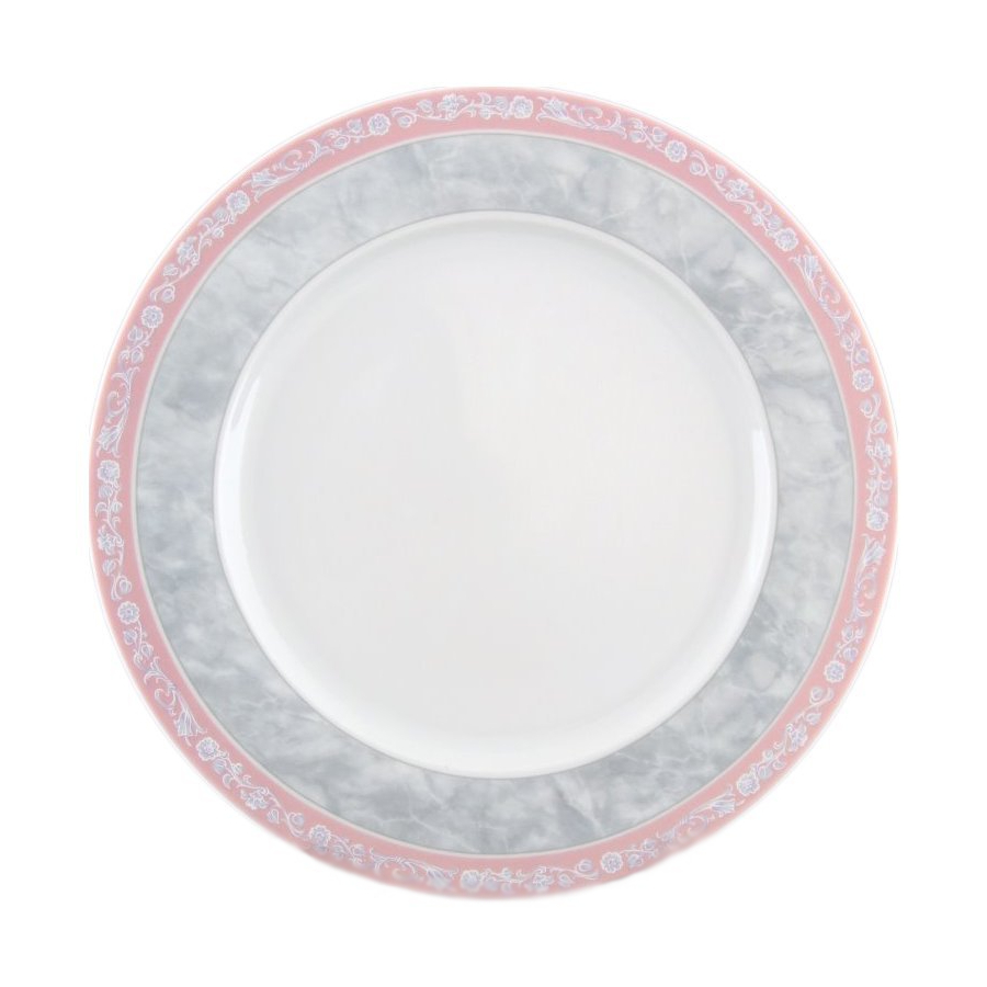 Тарелка мелкая Thun 1794 Яна серый мрамор 25 см тарелка десертная thun cairo розовый декор мини кант 19 см