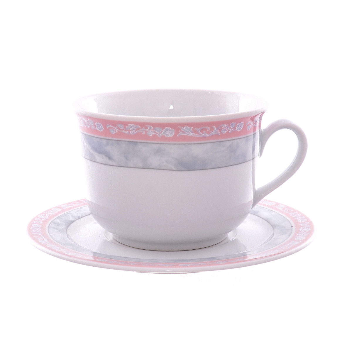 Пара чайная Thun 1794 Яна серый мрамор тарелка мелкая thun 1794 яна серый мрамор 25 см