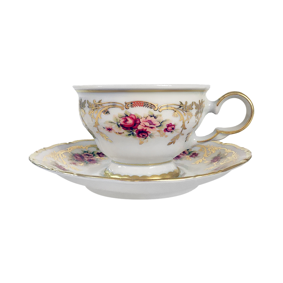 Пара чайная Thun 1794 Ангелина Императорский декор чашка с блюдцем thun 1794 constance 230 мл