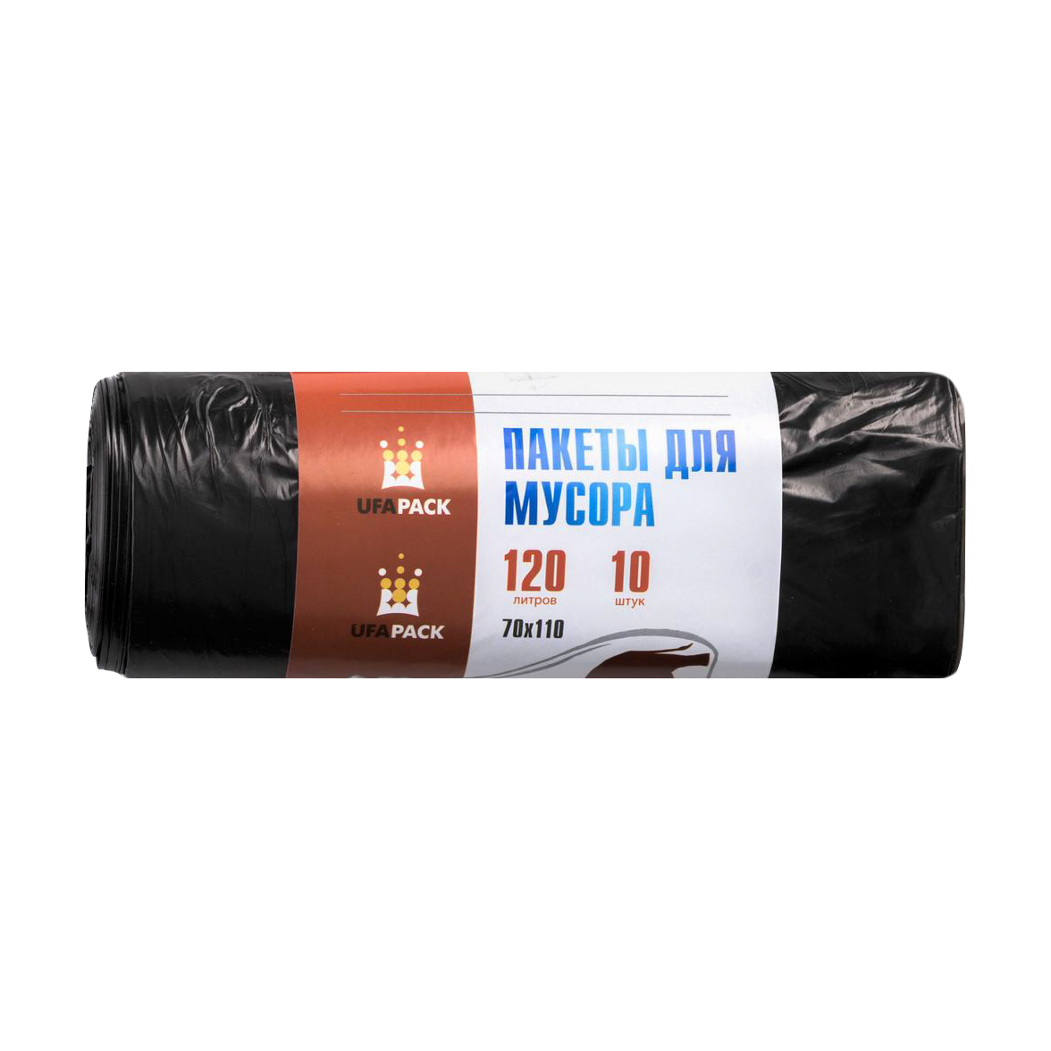 Мешки для мусора UFAPACK ПВД 120 л 10 шт мешки для мусора профессиональные 120 л 35 мкм пвд 70×120 см 10 шт цвет чёрный