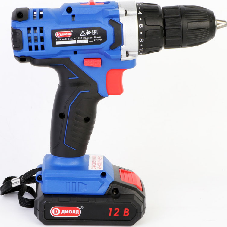 Дрель-шуруповерт Диолд ДЭА-12ЛИ-07