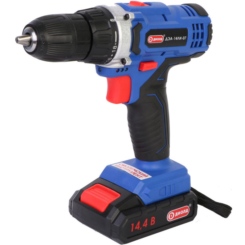 Дрель-шуруповерт Диолд ДЭА-14ЛИ-07