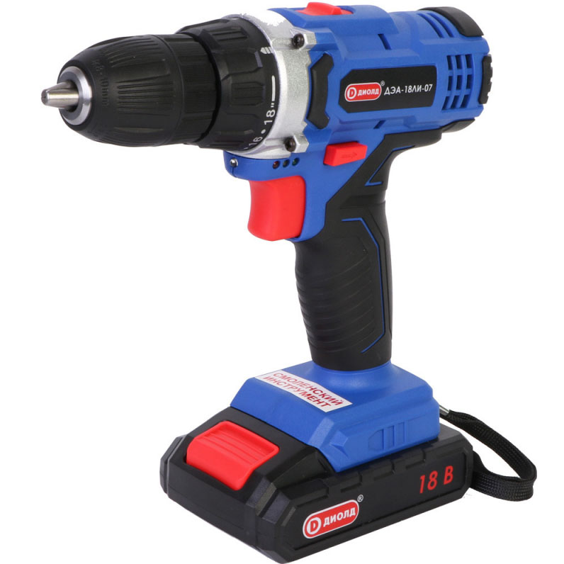 Дрель-шуруповерт Диолд ДЭА-18ЛИ-07