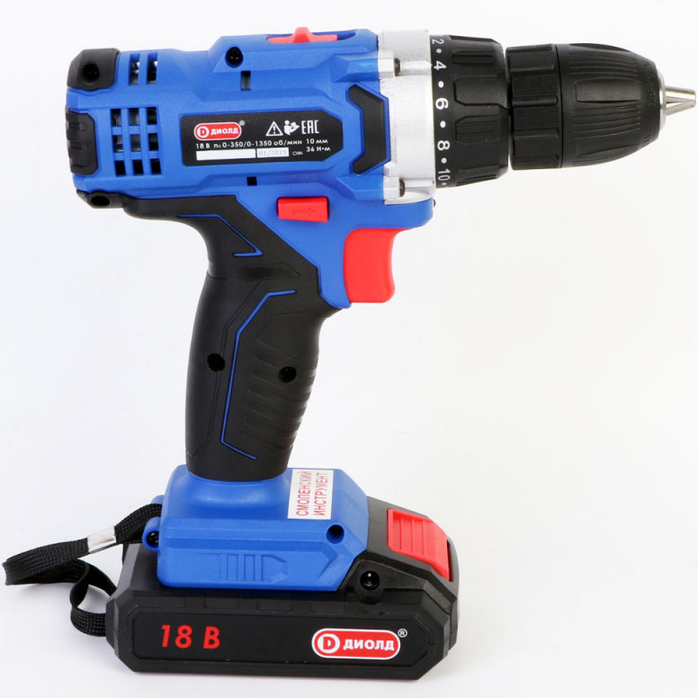 Дрель-шуруповерт Диолд ДЭА-18ЛИ-07