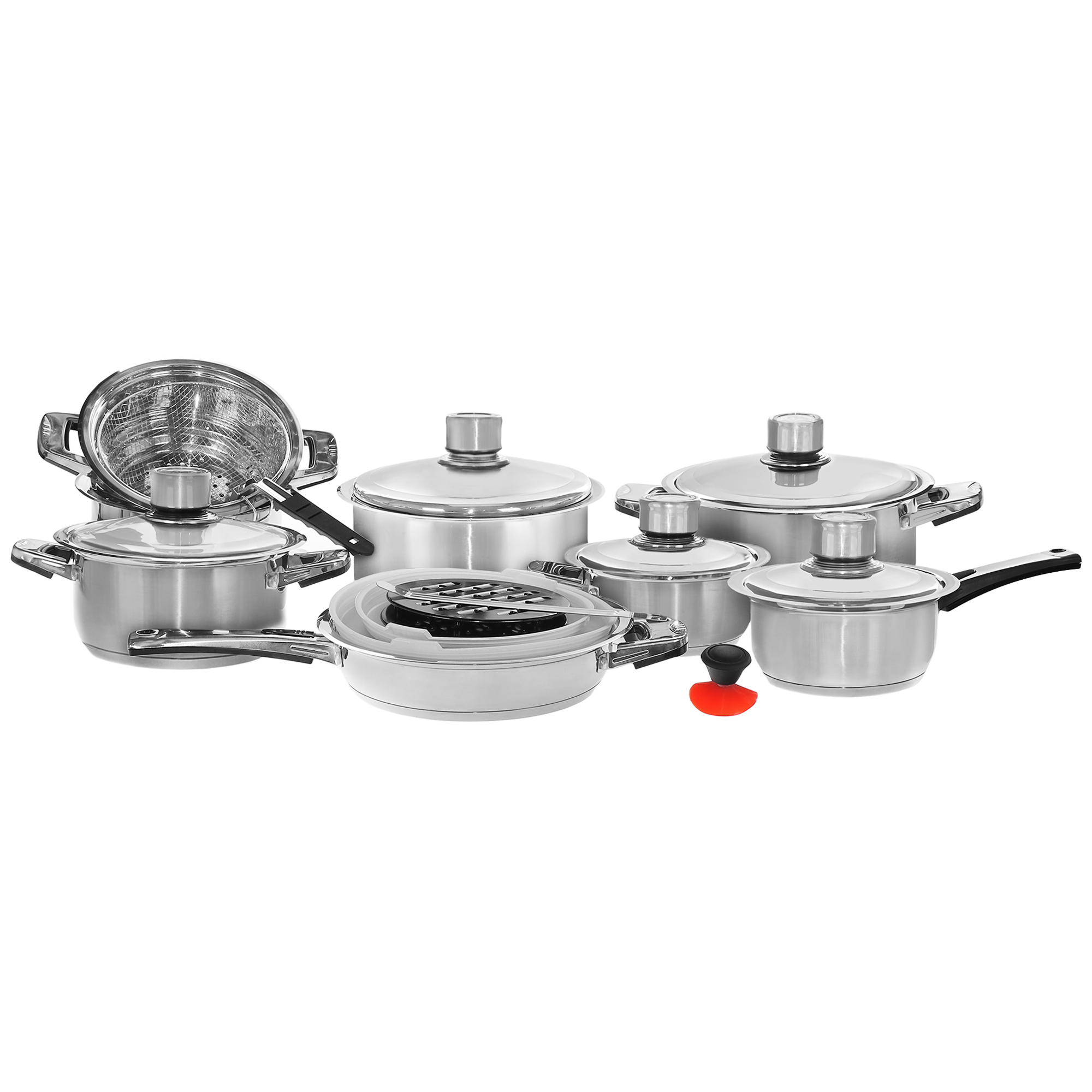 Набор посуды Vantage сталь нержавеющая 23 предмета набор кругов шлифовальных kwb 491006 сетка 225 мм 80x3 шт 120x2 шт