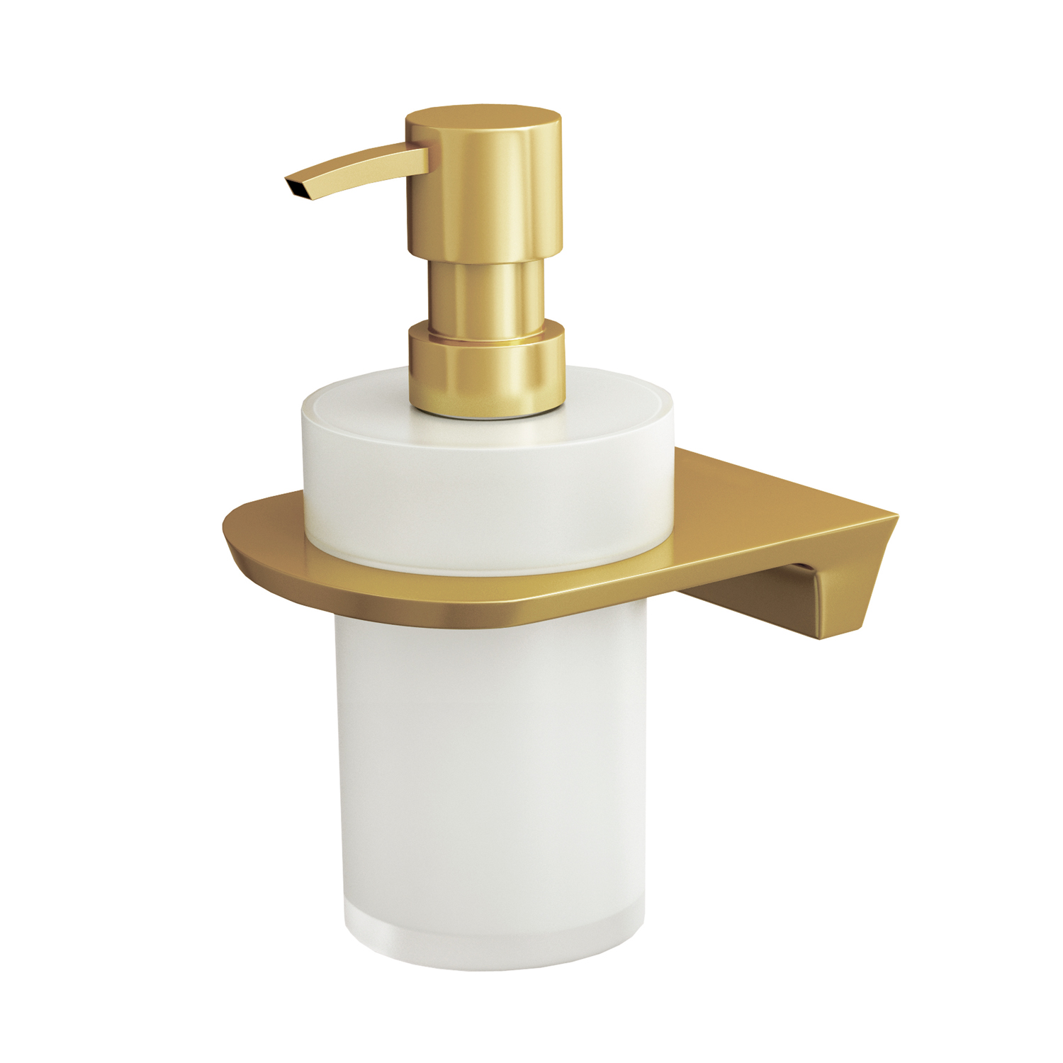 Дозатор для жидкого мыла Wasserkraft матовое золото Aisch k-5999, цвет золотой