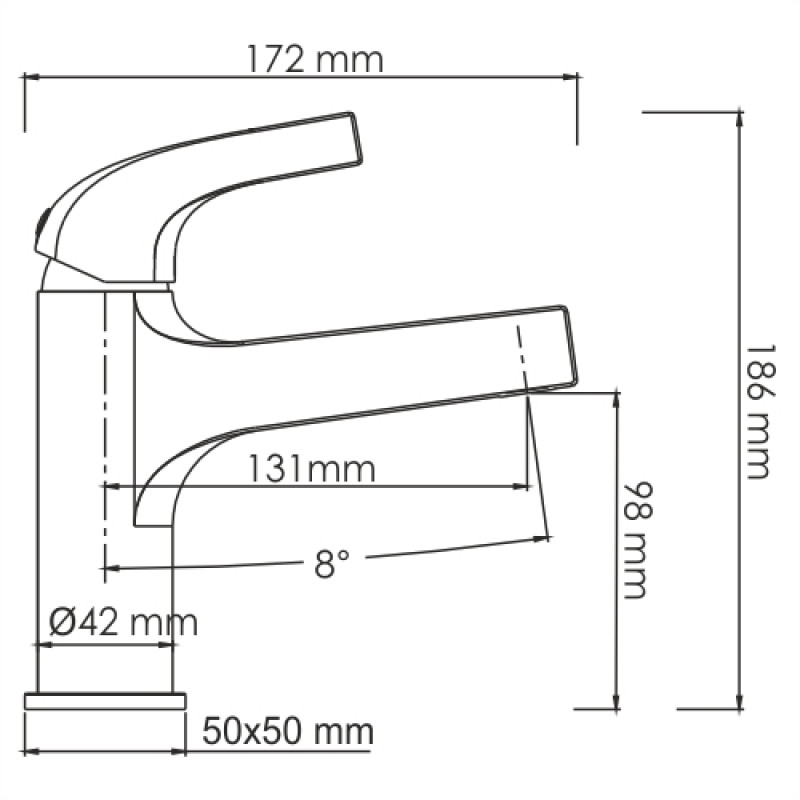 фото Смеситель wasserkraft sauer для раковины глянец золото 17,2x5x18,6 см