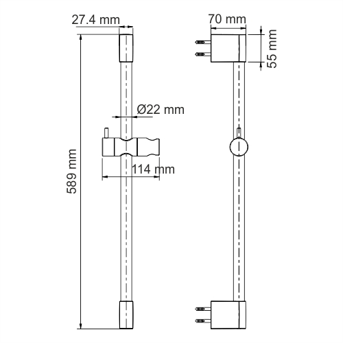 фото Стойка для душа wasserkraft wiese 11,4х7х58,9 см