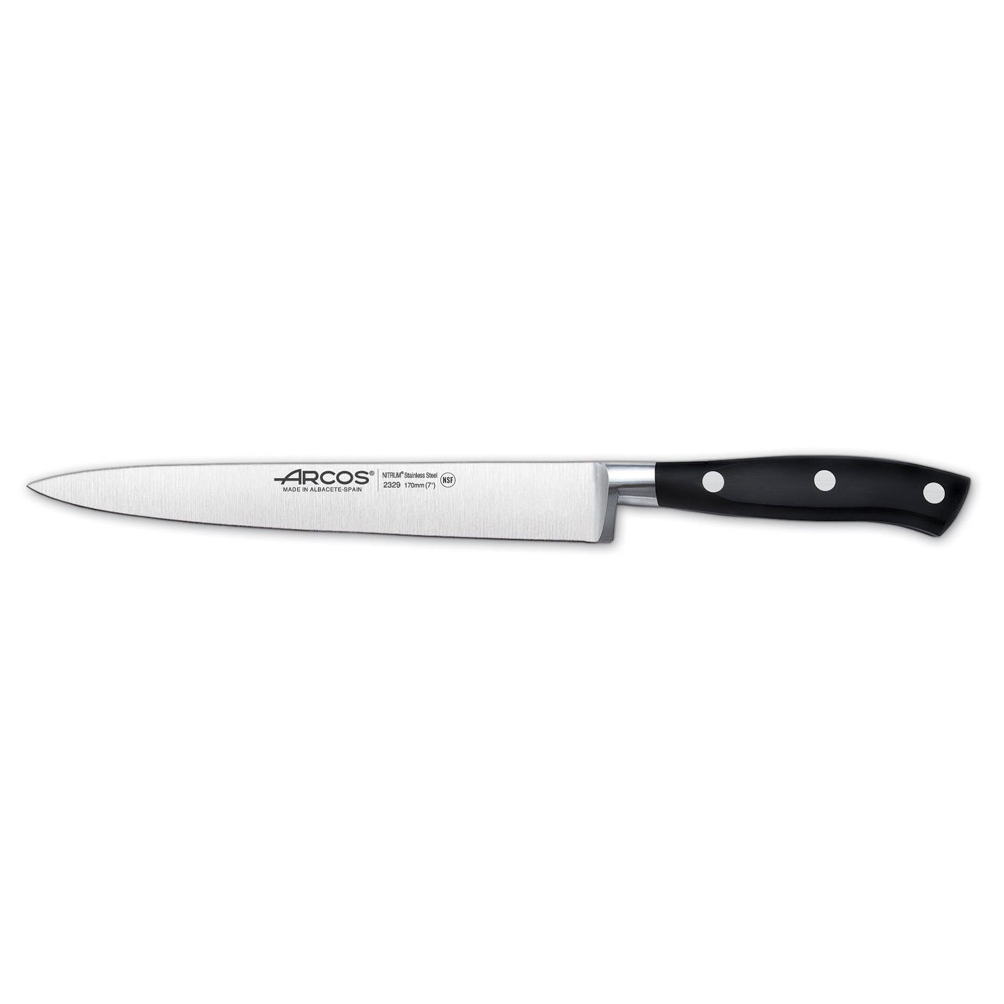 Нож кухонный филейный Arcos Riviera 17 см, цвет серебряный - фото 1