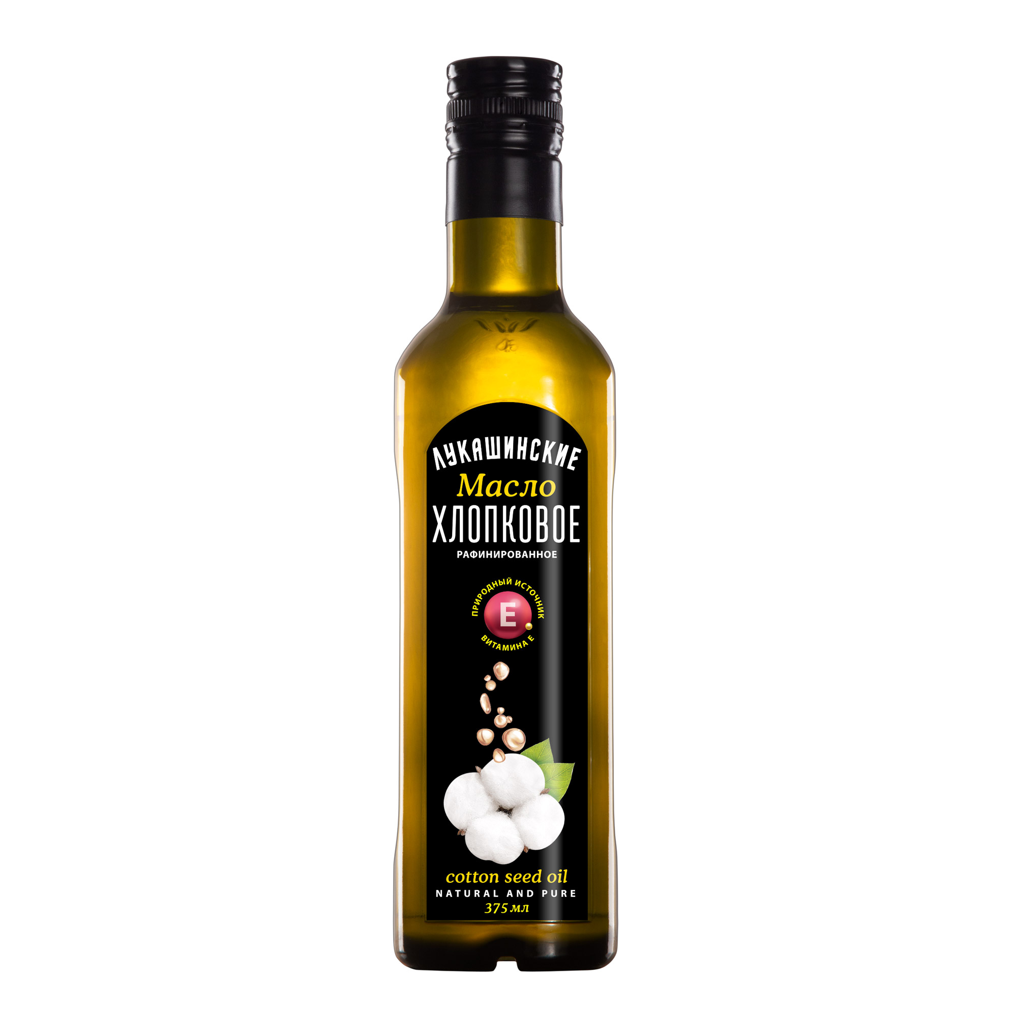 Масло Лукашинские хлопковое, 375 мл масло оливковое borges с жареным чесноком 0 2 л стеклянная бутылка
