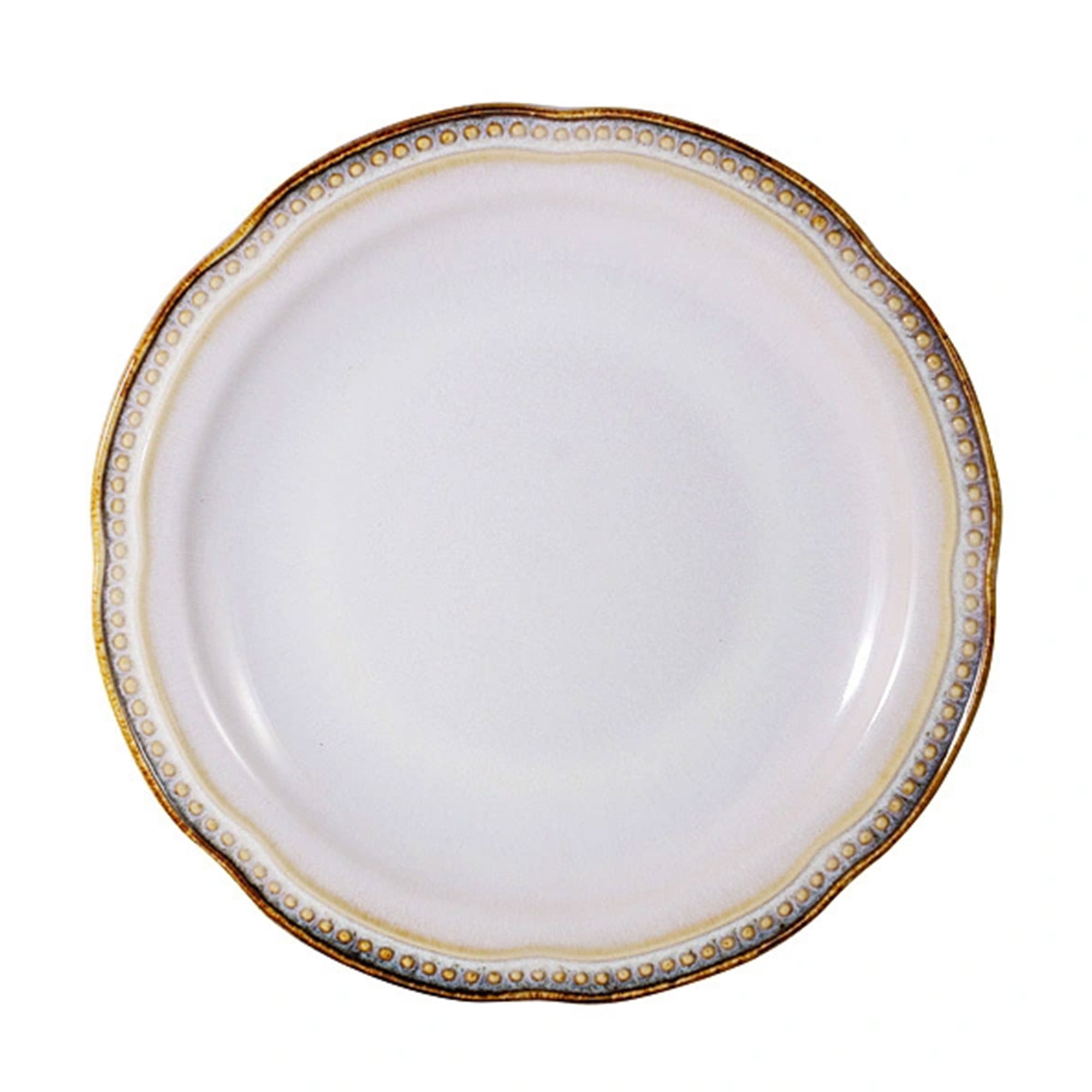 

Тарелка закусочная Matceramica Pompeia 22,5 см, Белый;кремовый