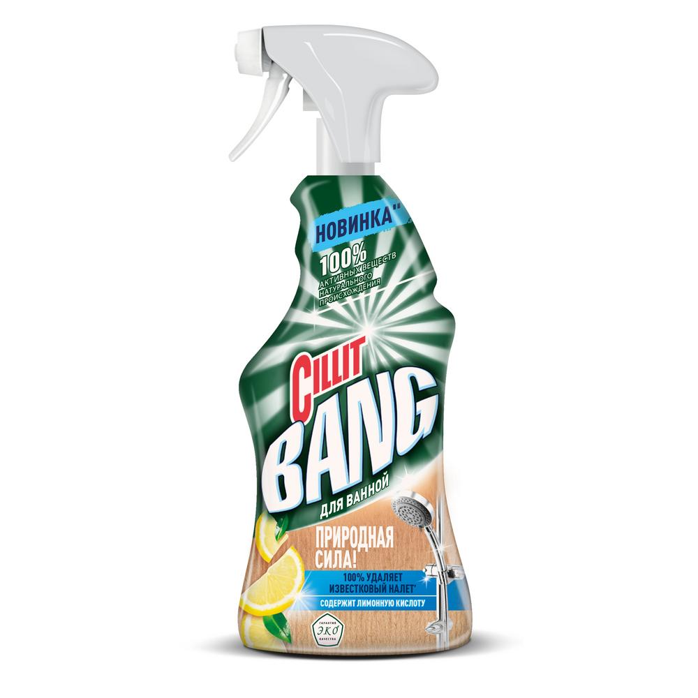 Средство чистящее Cillit Bang Природная сила для ванной с лимонной кислотой 450 мл чистящее средство для кухни и ванной master fresh