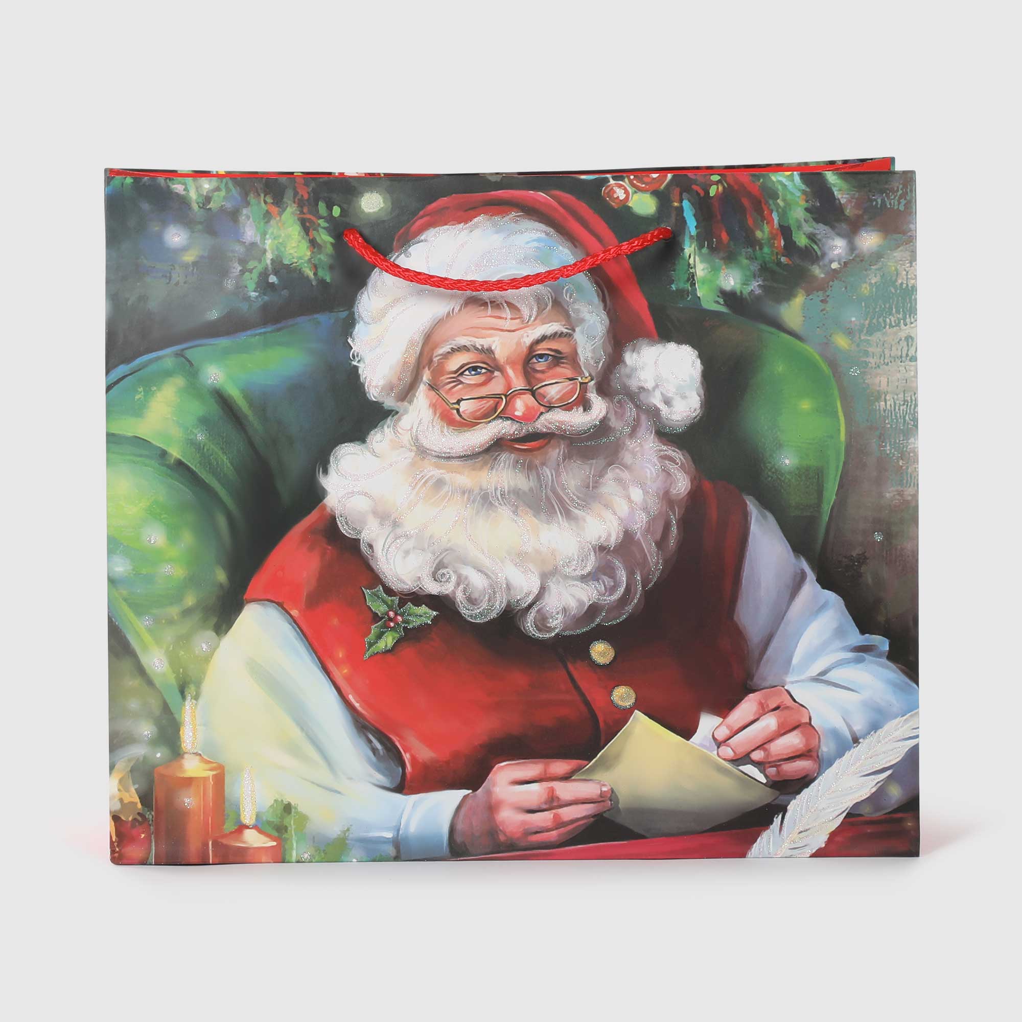 Пакет подарочный Due Esse Christmas дед мороз 31х12х26 см в ассортименте, цвет мультиколор - фото 3