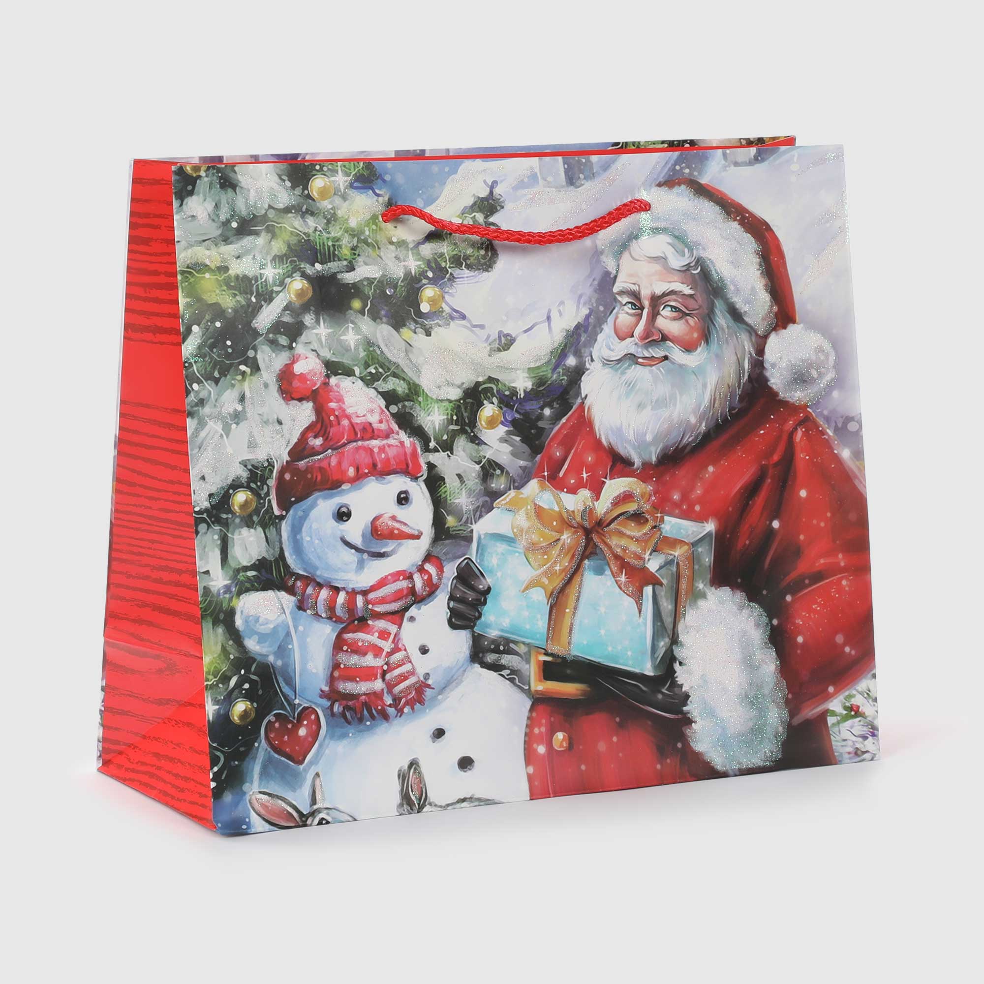 Пакет подарочный Due Esse Christmas дед мороз 31х12х26 см в ассортименте, цвет мультиколор - фото 6
