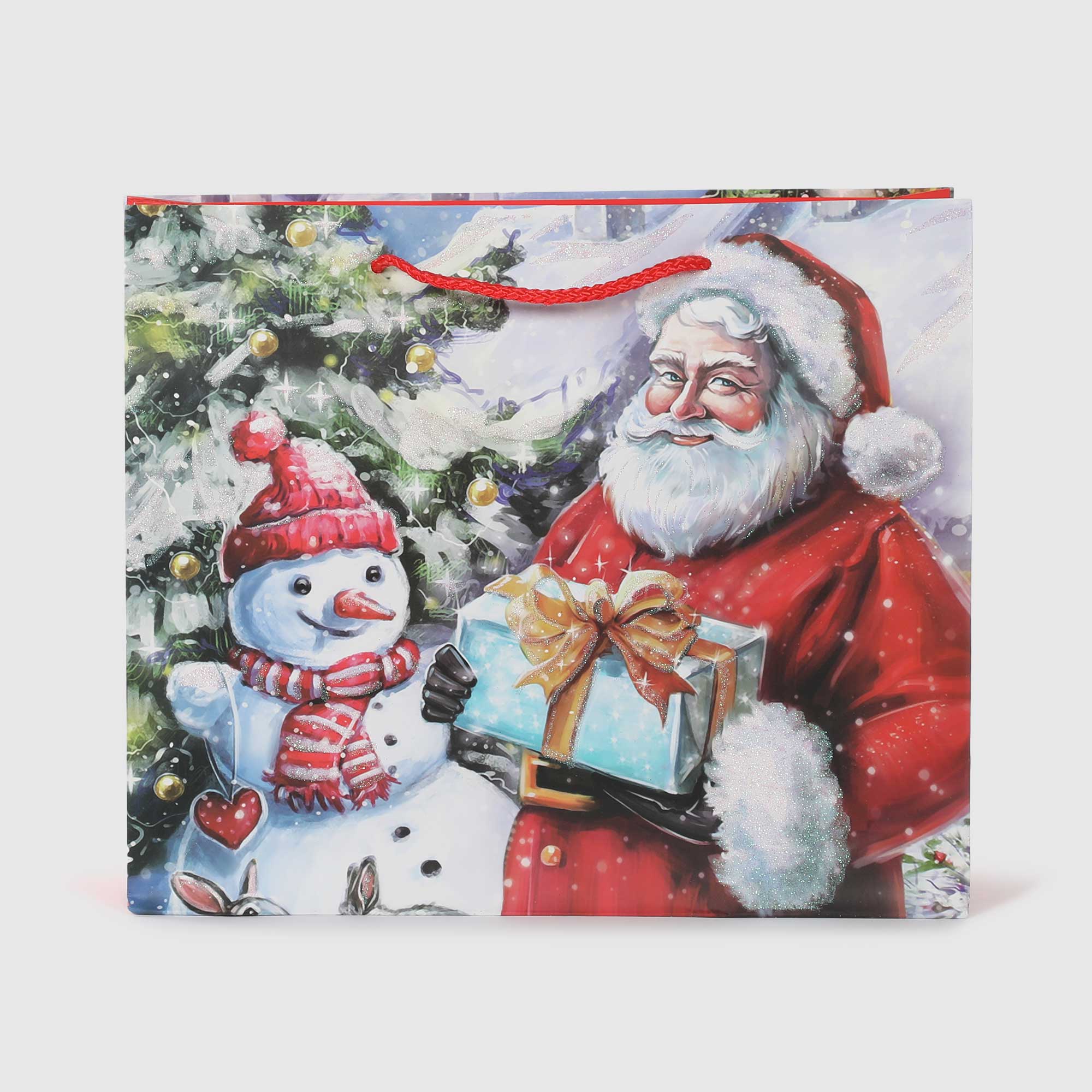 Пакет подарочный Due Esse Christmas дед мороз 31х12х26 см в ассортименте, цвет мультиколор - фото 7