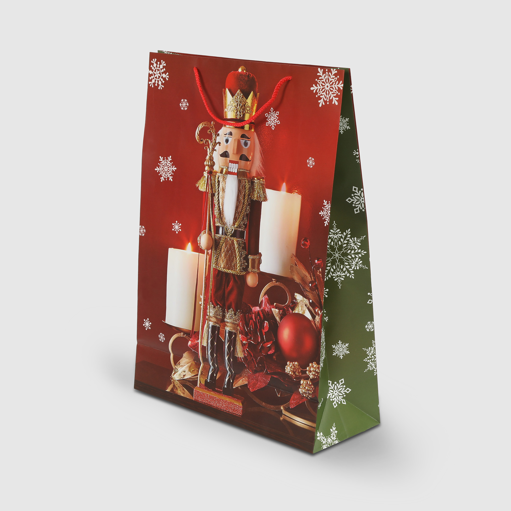 Пакет подарочный Due Esse Christmas Щелкунчик 44х17х61 см в ассортименте - фото 1