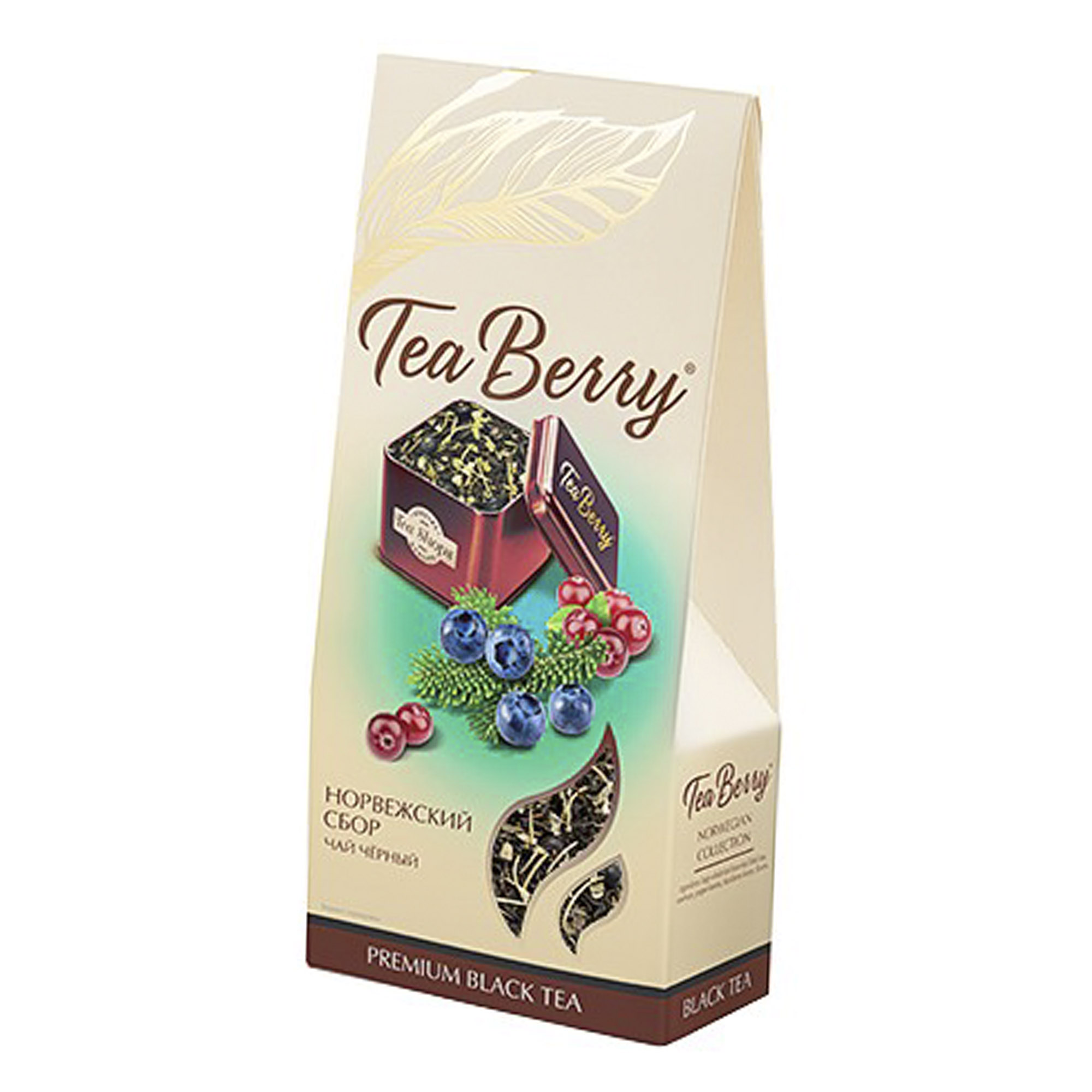 Чай черный TeaBerry Норвежский сбор 100 г чай ройбуш teaberry земляничный 100 г