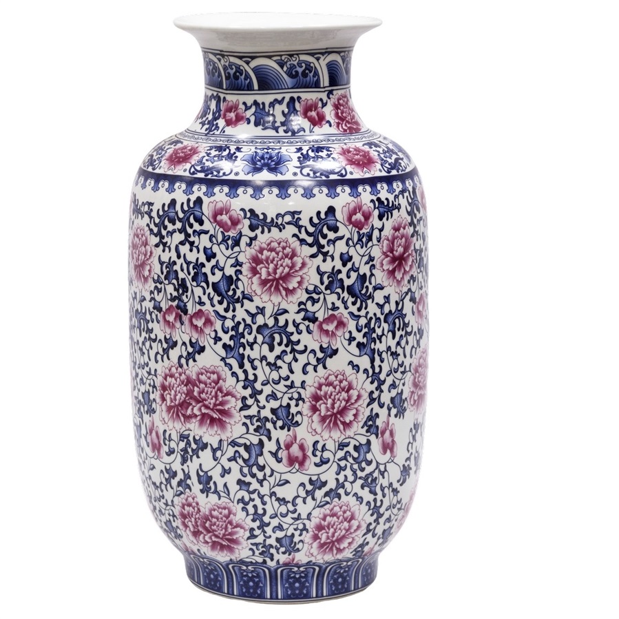 Ваза напольная Glasar 30x30x58см ваза glasar фарфоровая с петухами 32х32х62 см