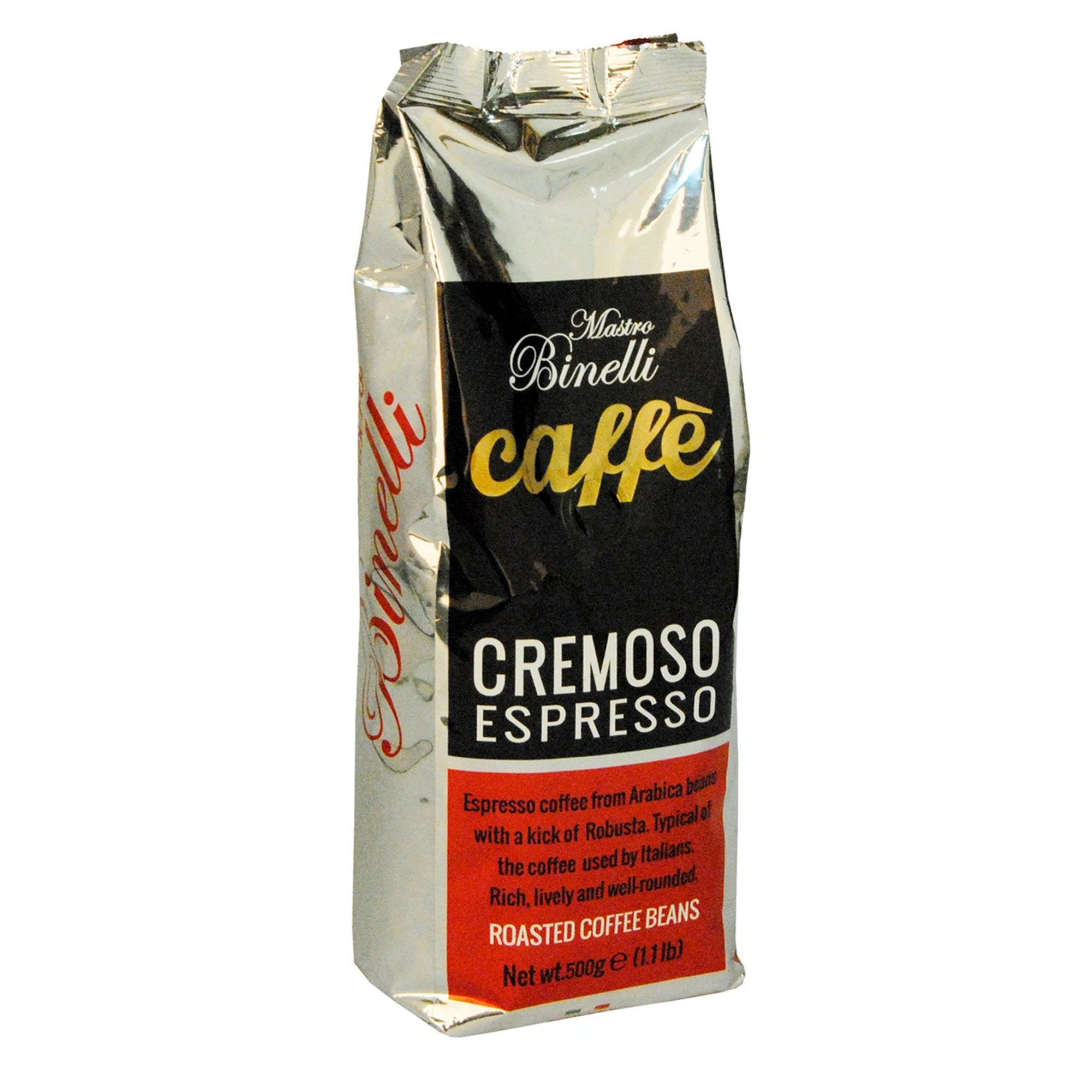 Кофе в зернах Mastro Binelli Cremoso Espresso 500 г кофе в зернах vergnano espresso 900 1000 г