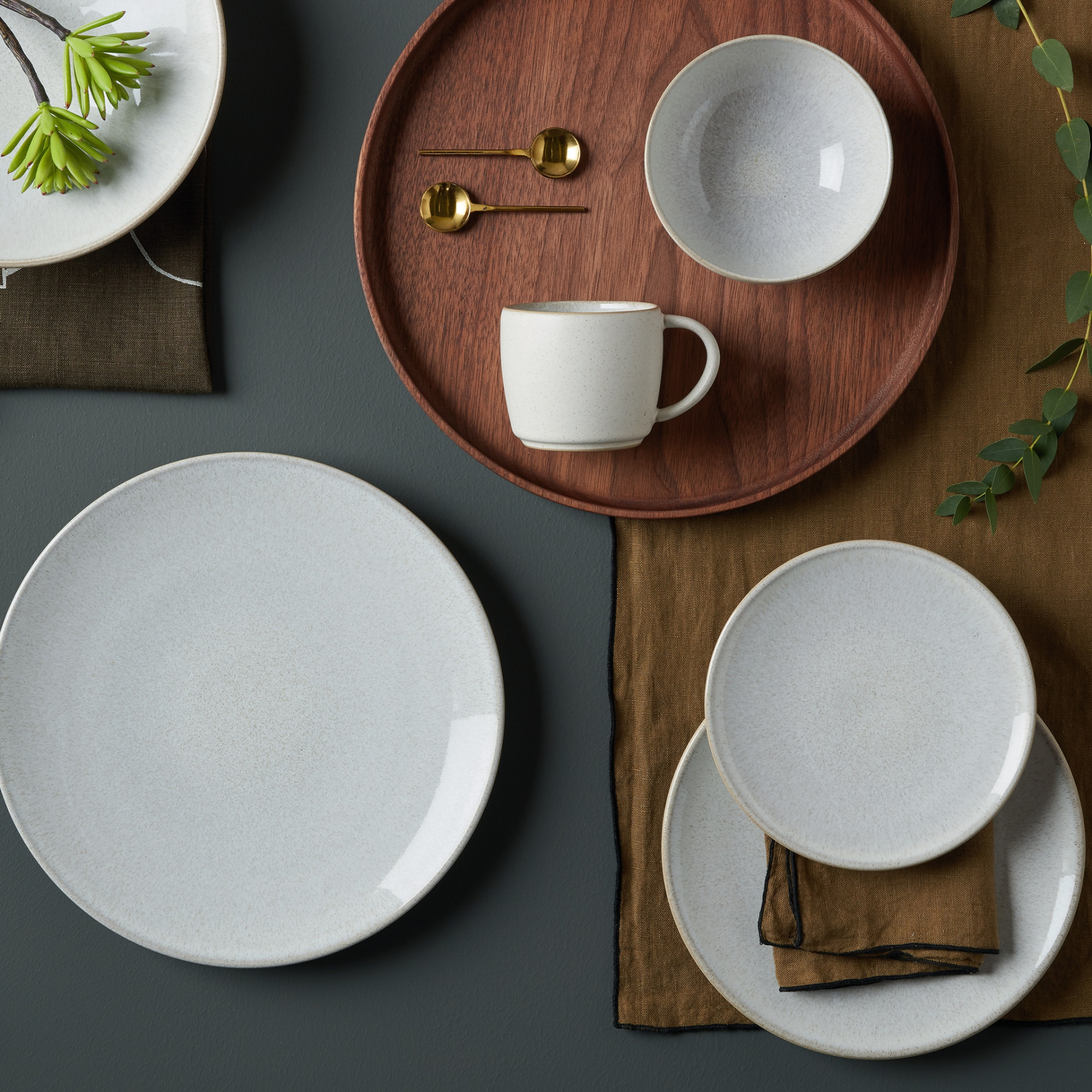 Набор тарелок Denby Modus Speckle 17,5 см 4 шт, цвет молочный - фото 2