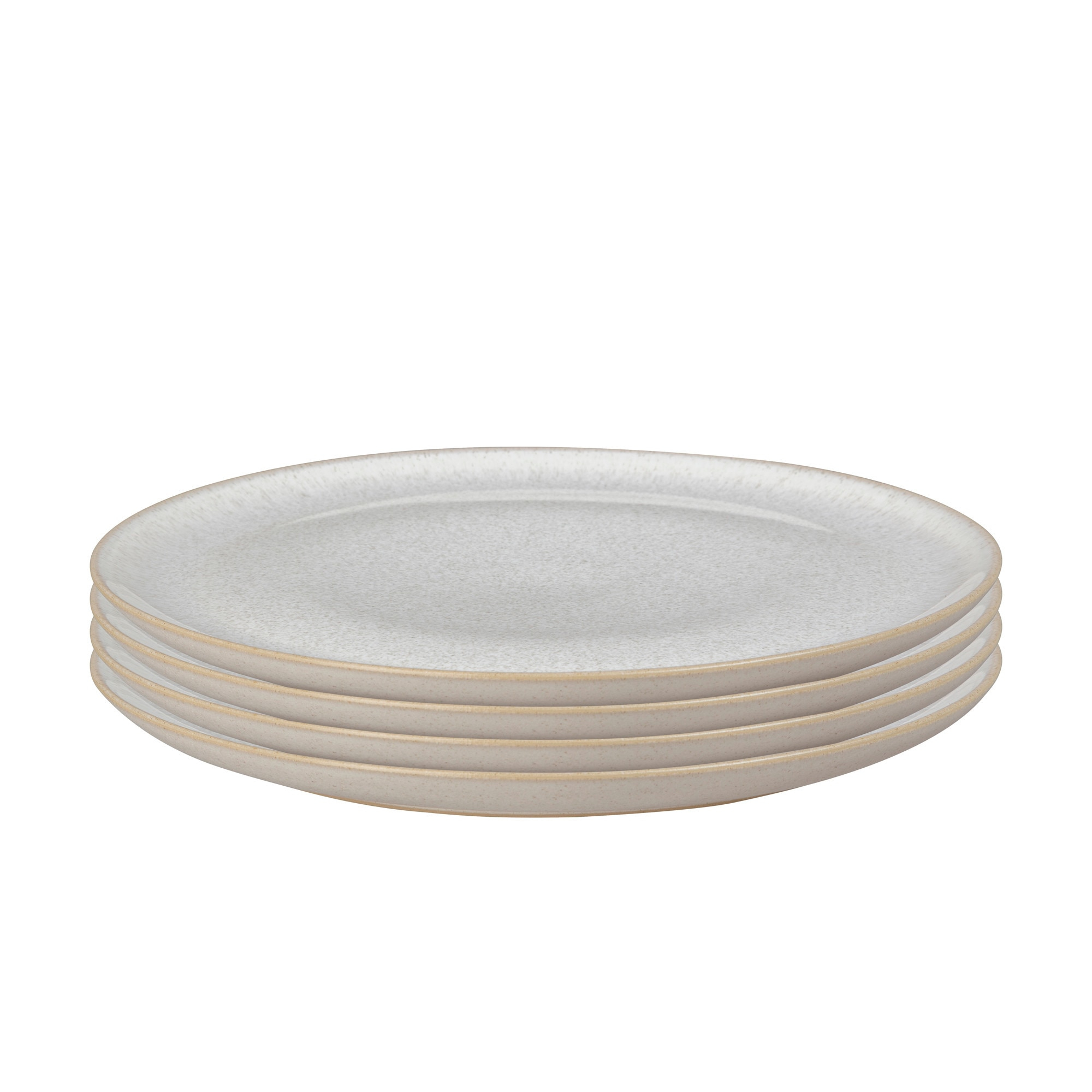 Набор тарелок Denby Modus Speckle 27,5 см 4 шт набор для соли и перца 7 см керамика молочный в крапинку полевые ы meadow speckled