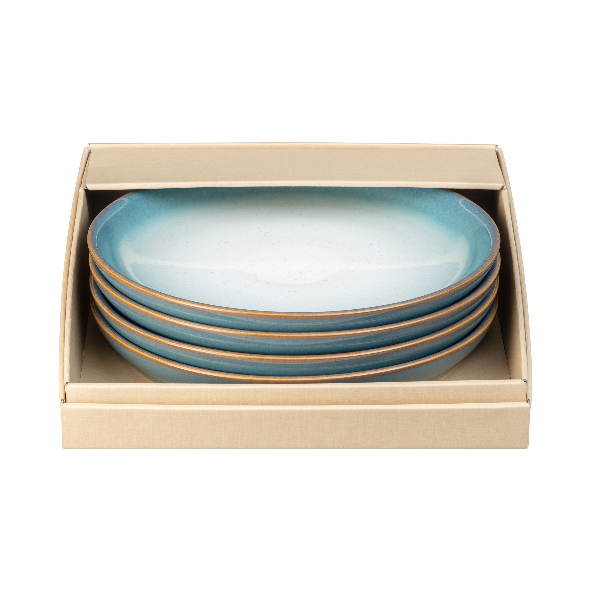 Набор тарелок Denby Azure Haze 26 см 4 шт, цвет бирюзовый - фото 3