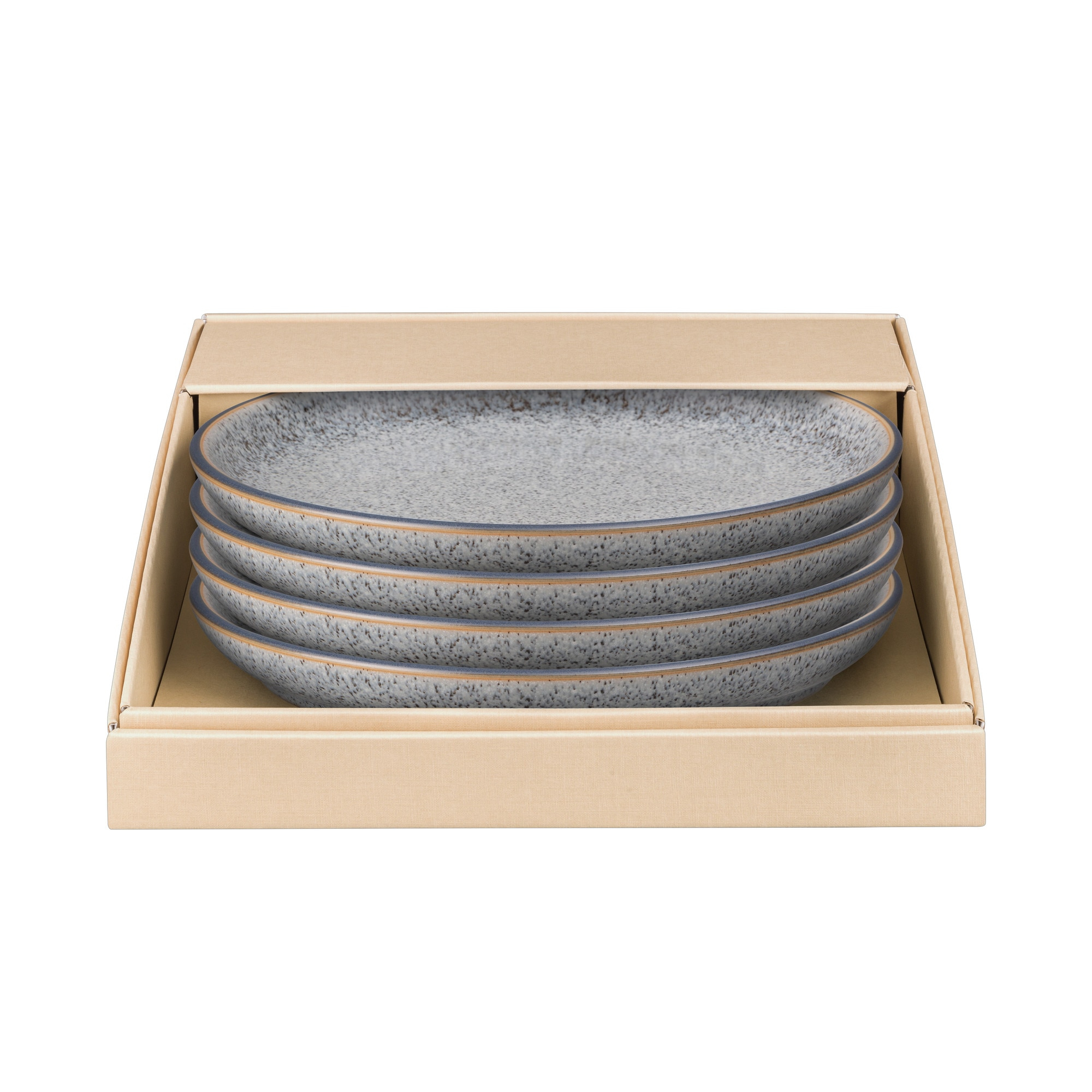 Набор тарелок Denby Studio Grey 21 см 4 шт, цвет серый - фото 2