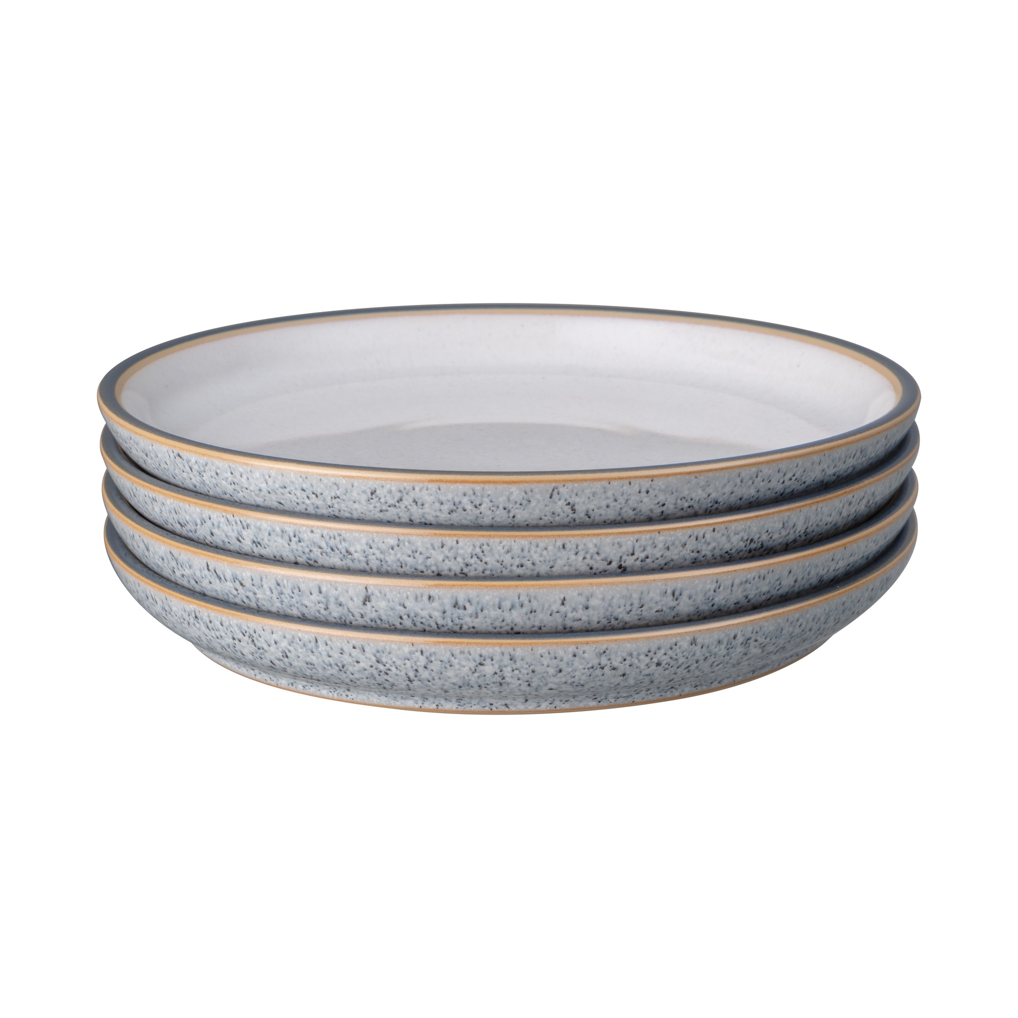 Набор тарелок Denby Studio Grey 21 см 4 шт белый тарелка porland dark grey 187618